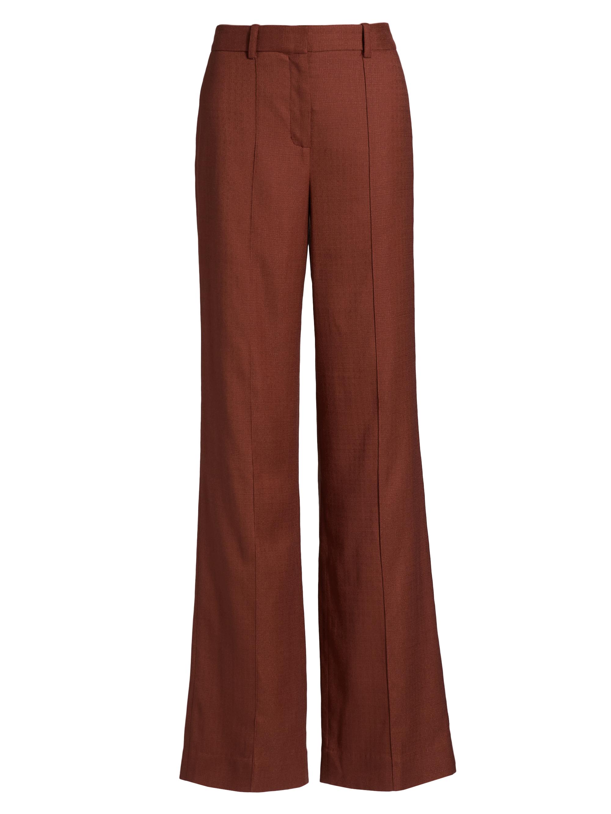 Adam Lippes Women's Wyatt Stretch Canvas Pants - Sienna