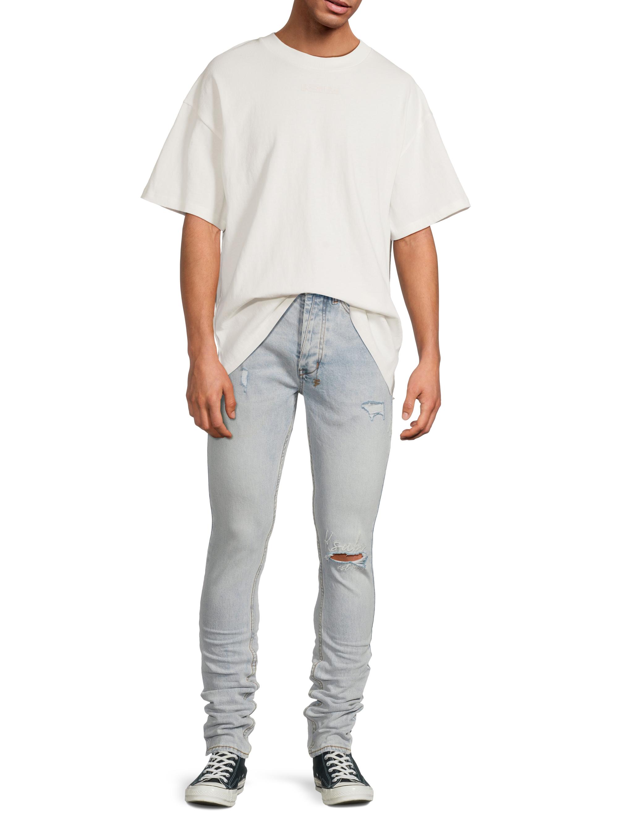 Van Winkle Embroidered Skinny Jeans