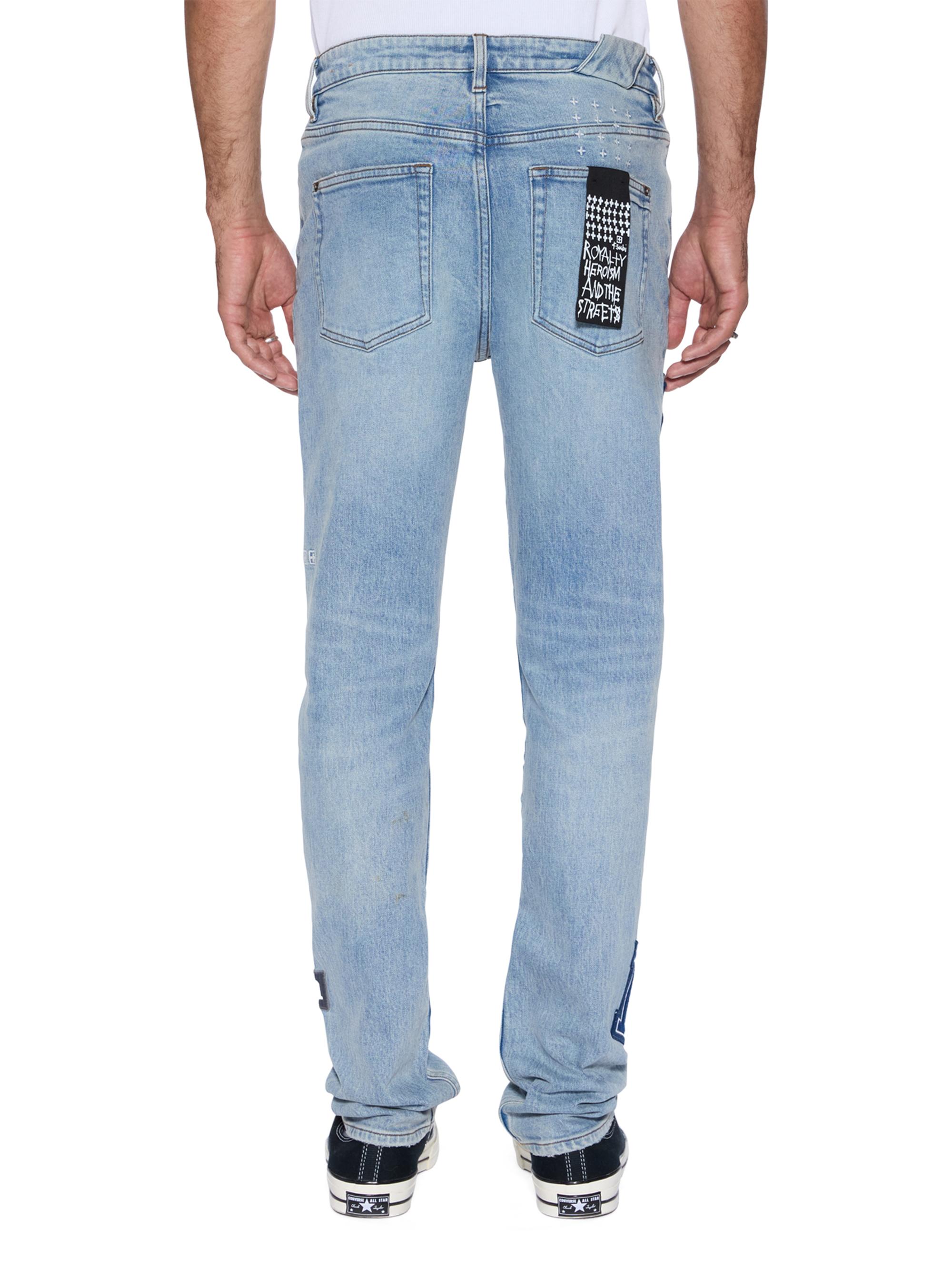 Ksubi Chitch Striker Patched Slim Jeans | Saks Fifth Avenue