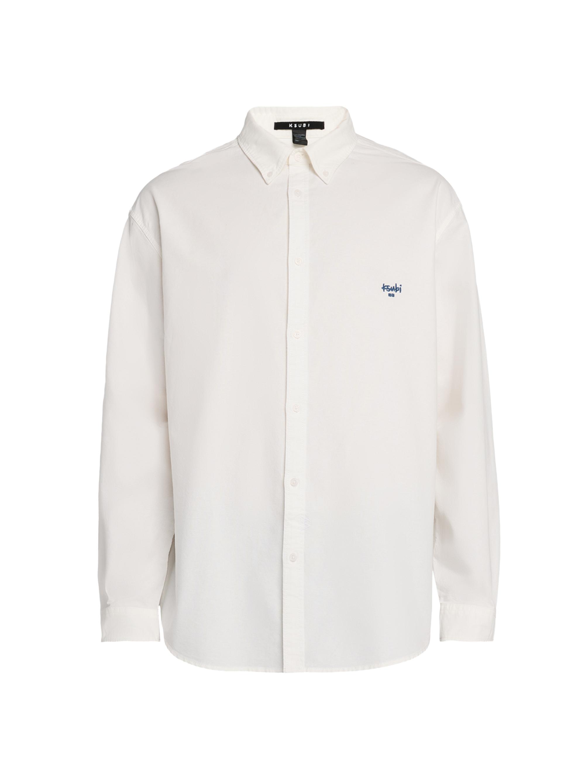 Ksubi Men's K-Signature Cotton Button-Down Shirt - White