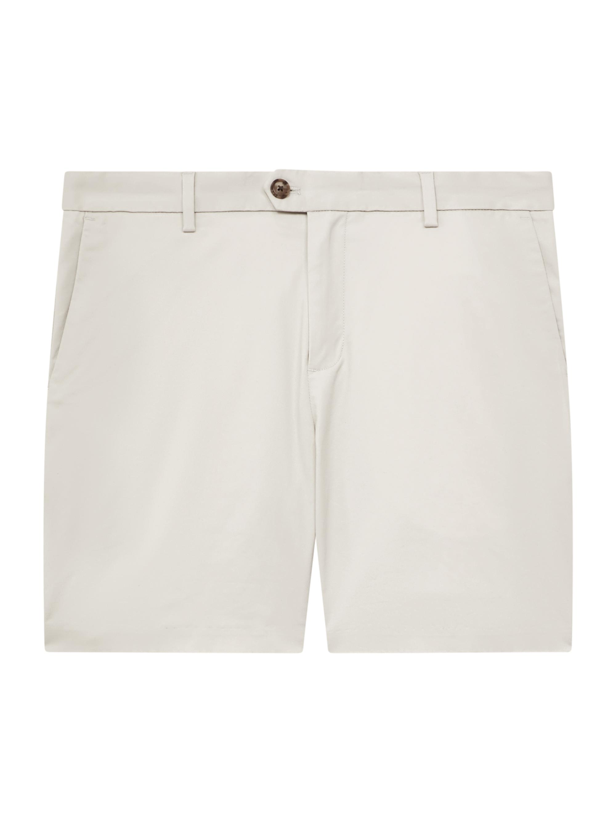 Reiss Men's Wicket Stretch-Cotton Shorts - Chalk White