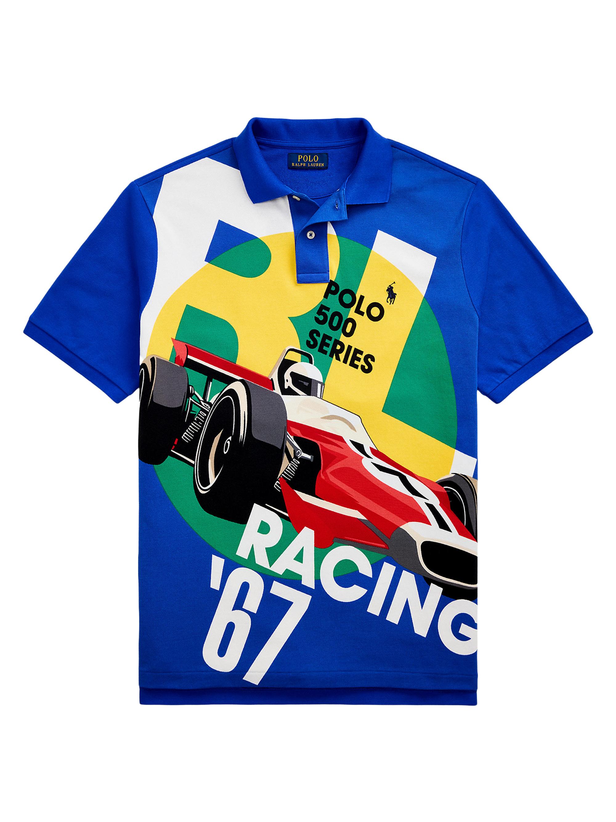 Polo Ralph Lauren Men's Classic-Fit Mesh Graphic Polo Shirt - Posterprint