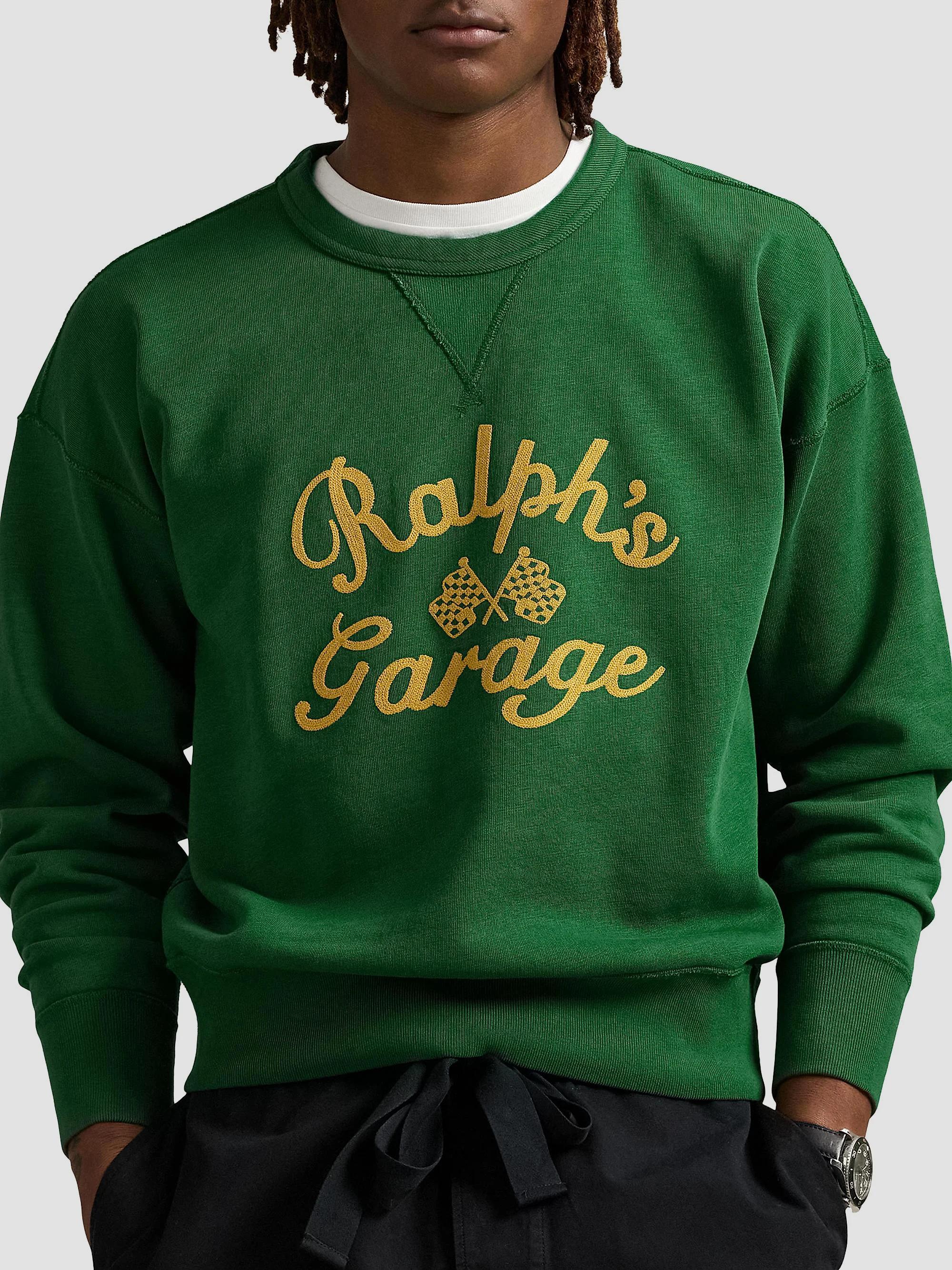 Polo Ralph Lauren Vintage-Fit Ralph's Garage Crewneck Sweatshirt