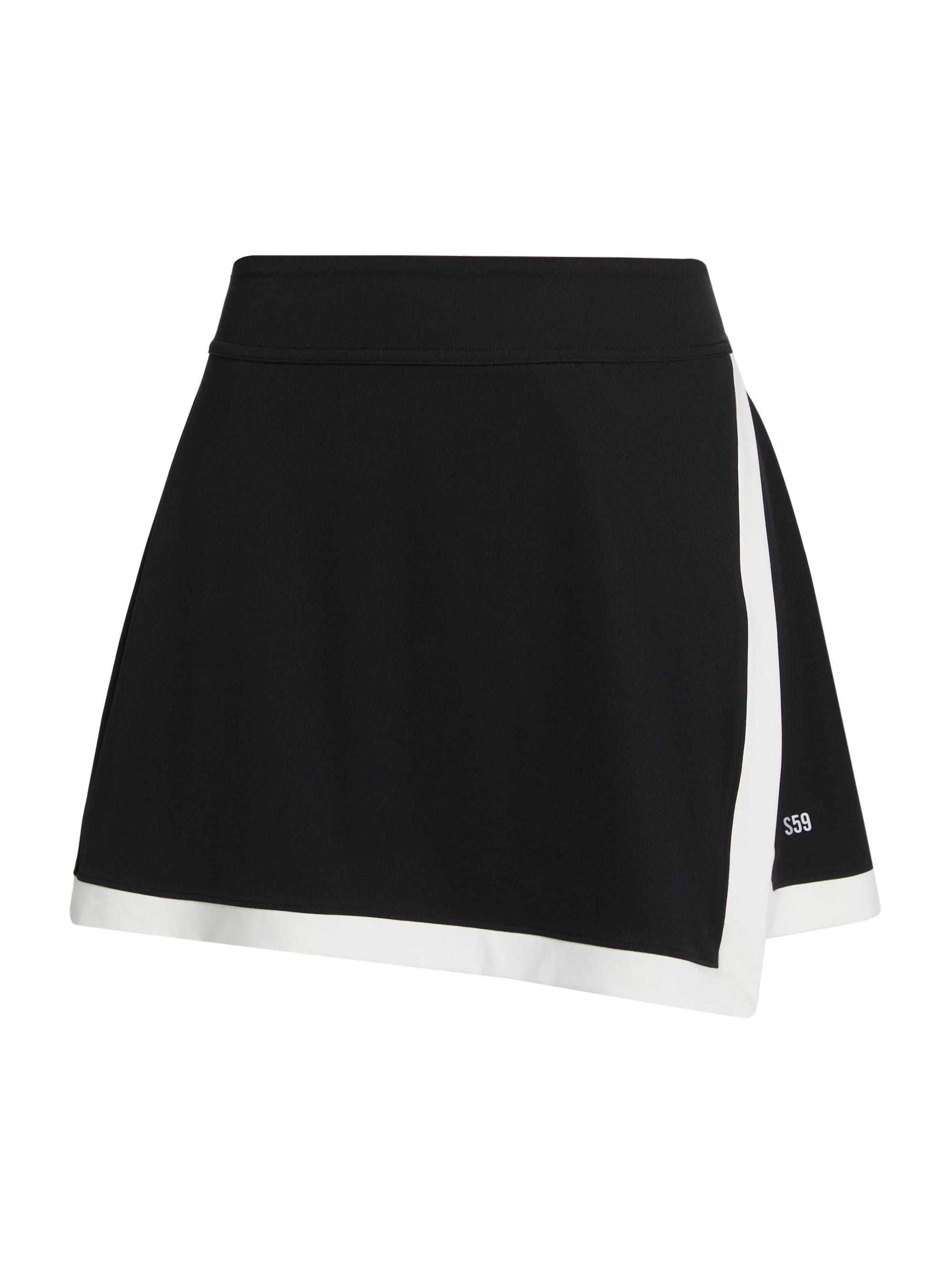 Splits59 Women's Monah Rigor Contrast Trim Skort - Black White