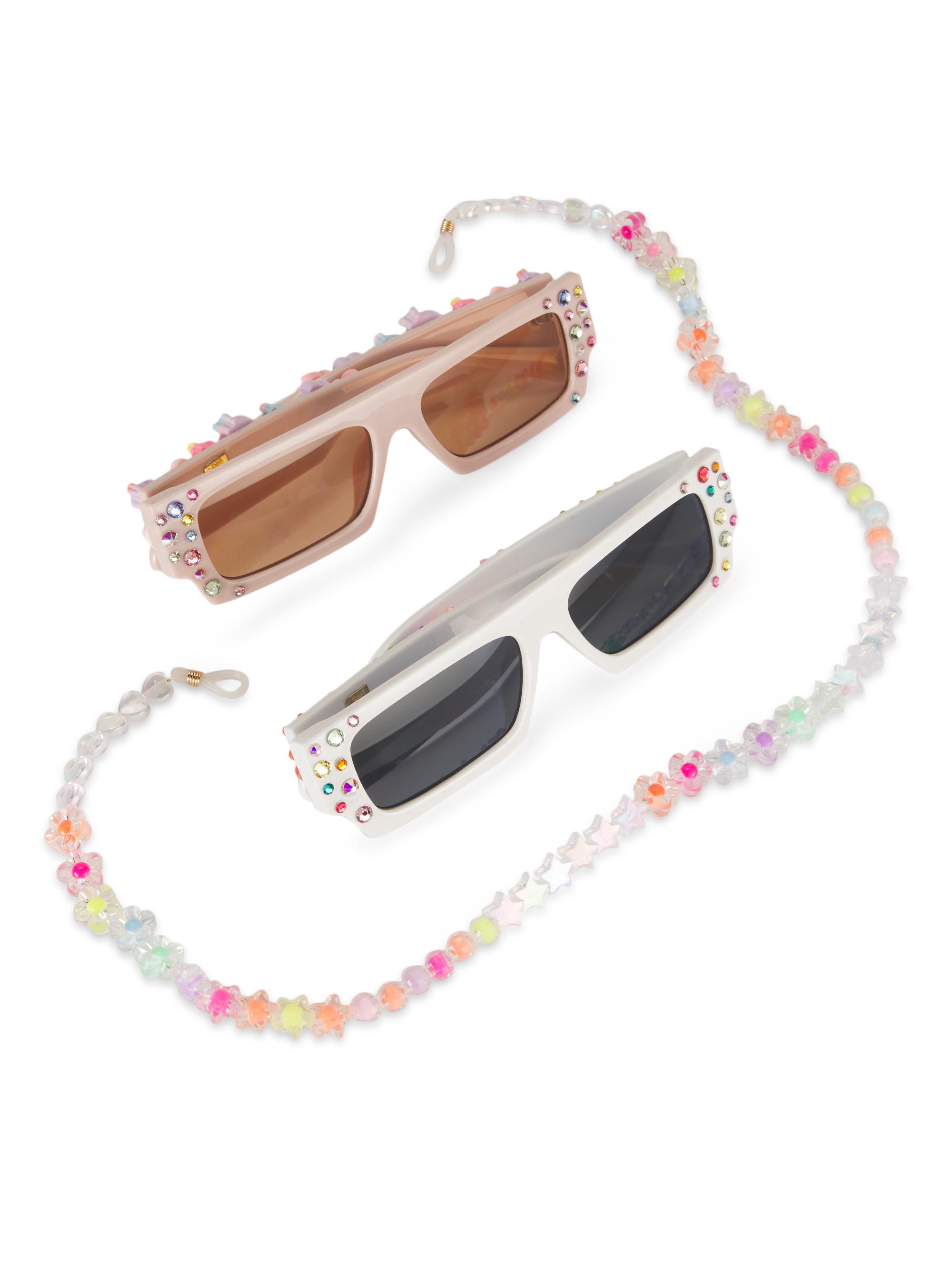 Bari Lynn Girl's 2-Pack Charm Sunglasses Set