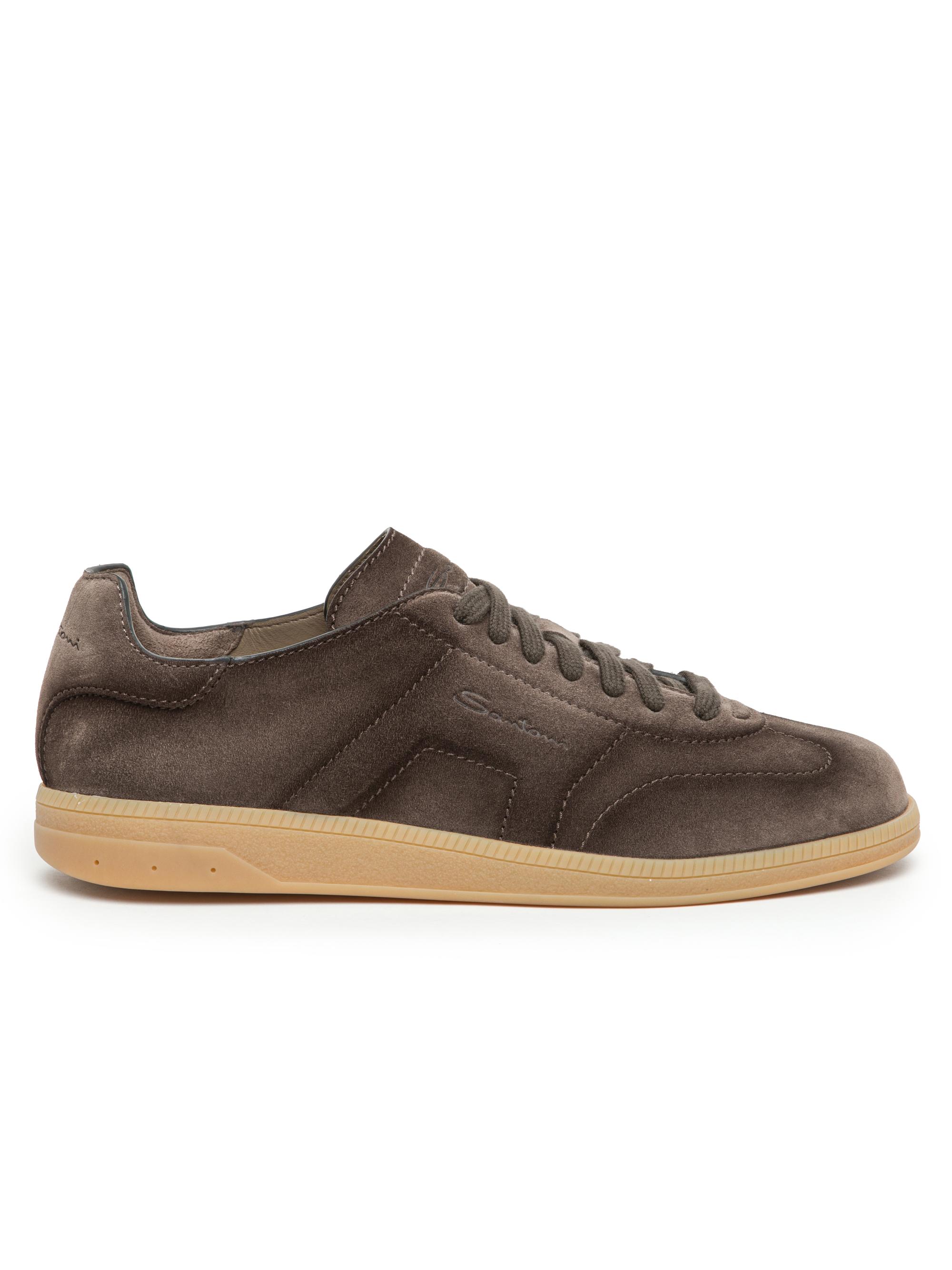 Santoni Leather Low-Top Sneakers | Saks Fifth Avenue