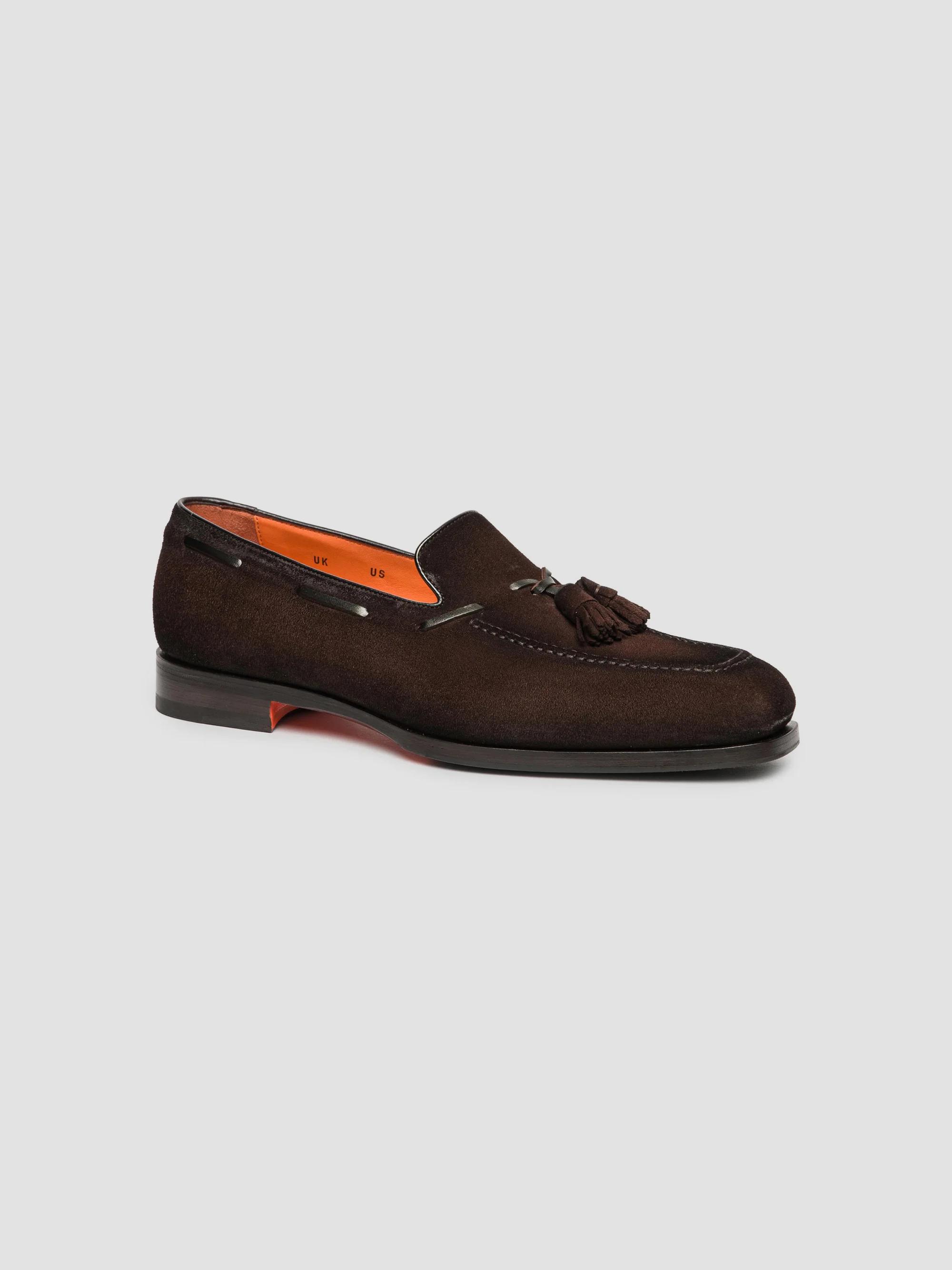 Santoni Brando Tassel Suede Loafers | Saks Fifth Avenue display picture 1