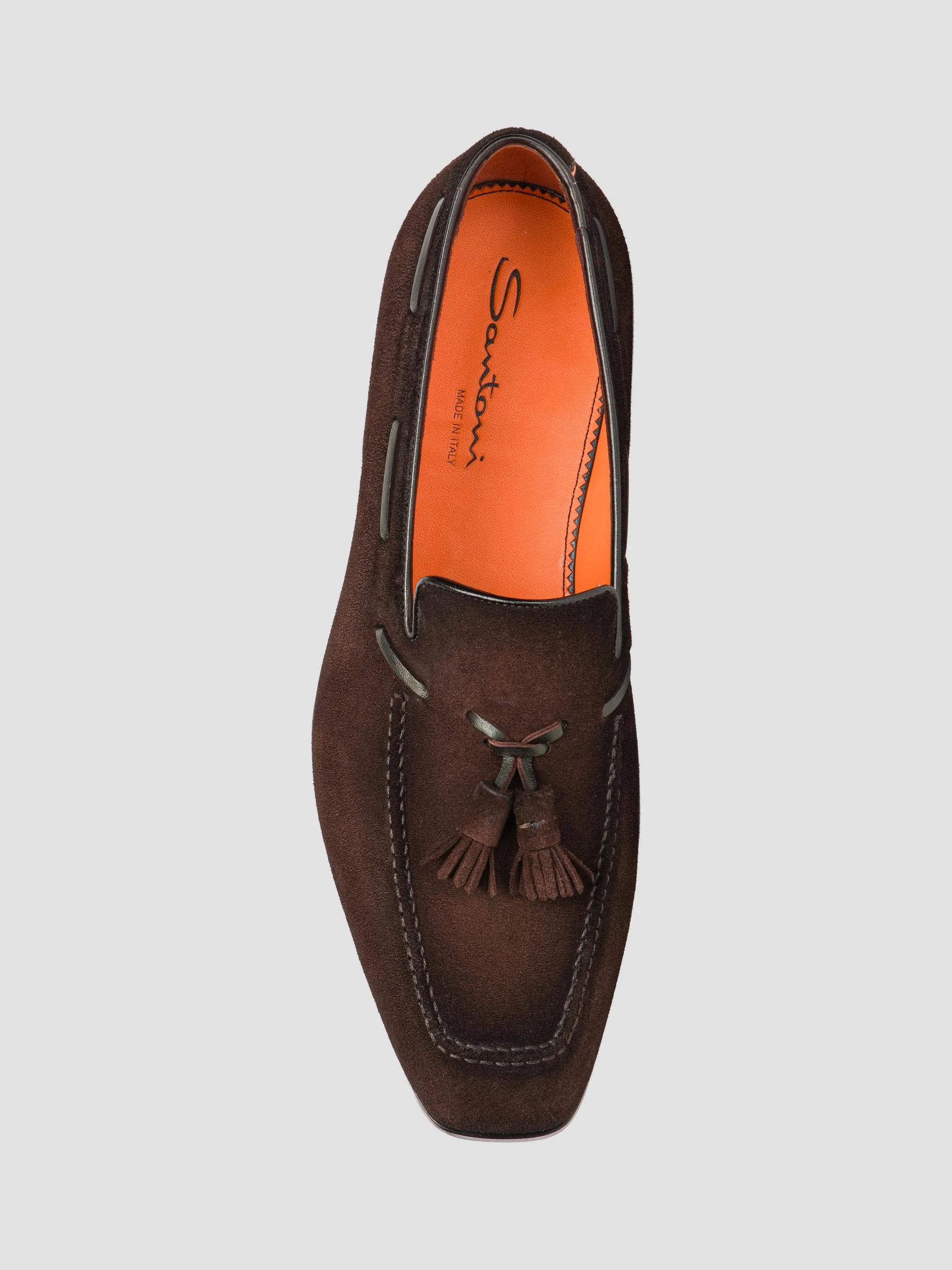 Santoni Brando Tassel Suede Loafers | Saks Fifth Avenue display picture 1