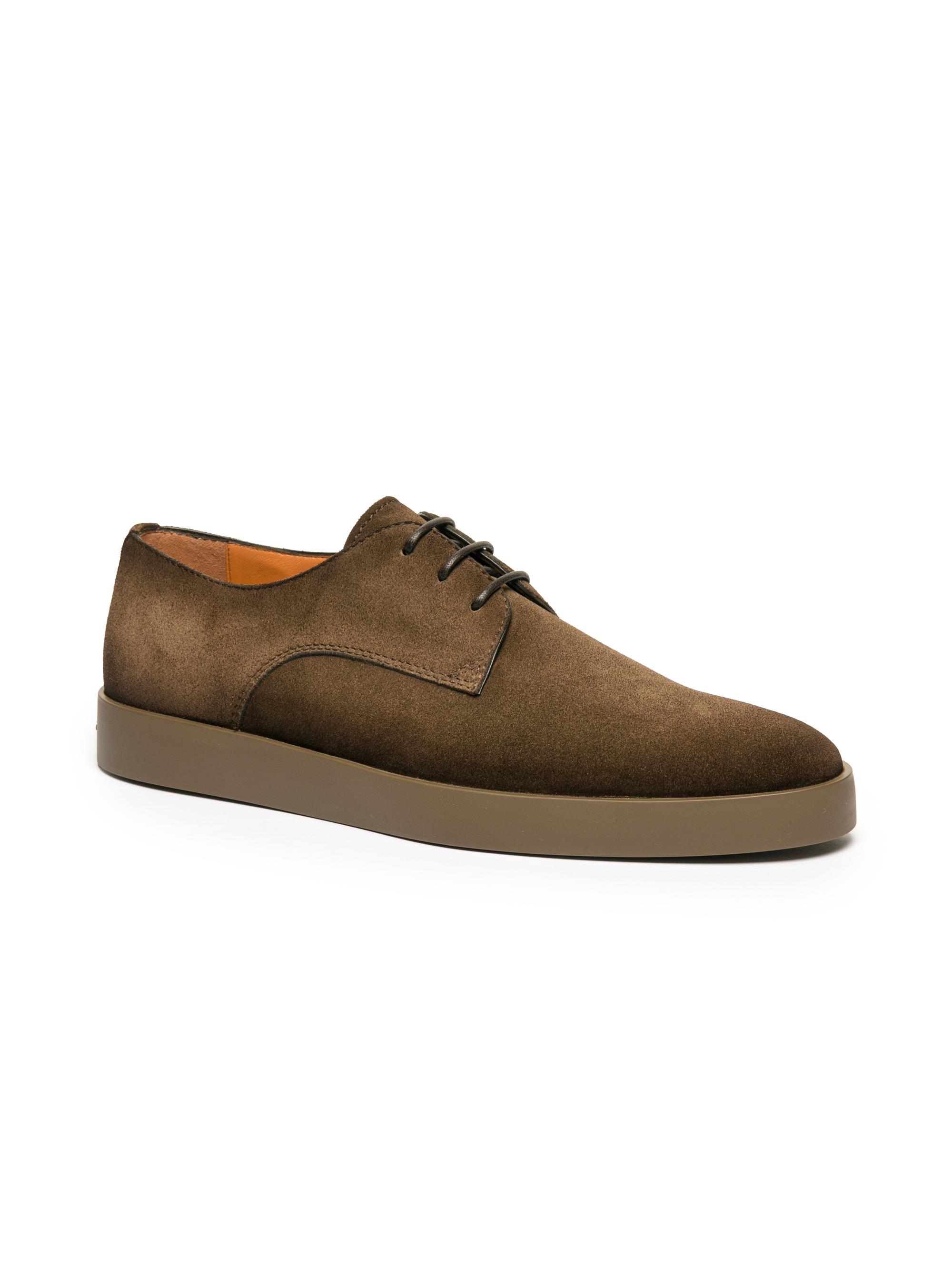 Santoni Atlantis Suede Oxford Sneakers | Saks Fifth Avenue