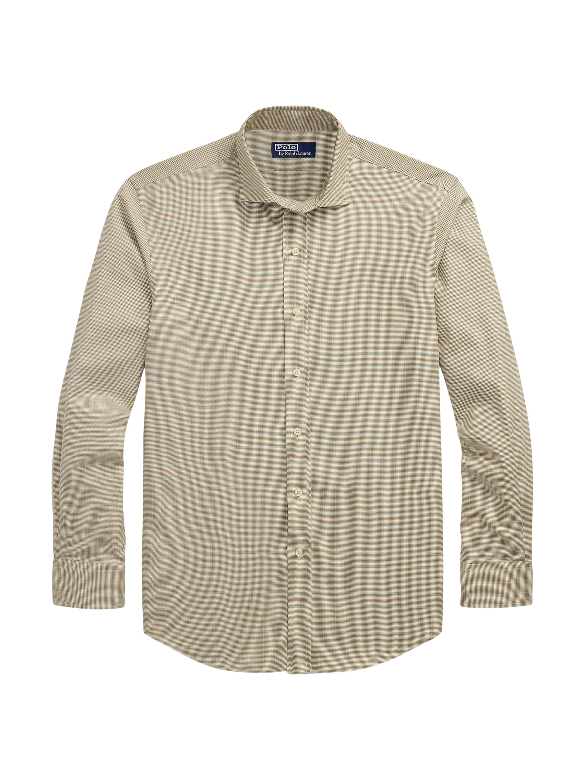 Polo Ralph Lauren Men's Coastal Checked Cotton Twill Shirt - Cream Brown Multi