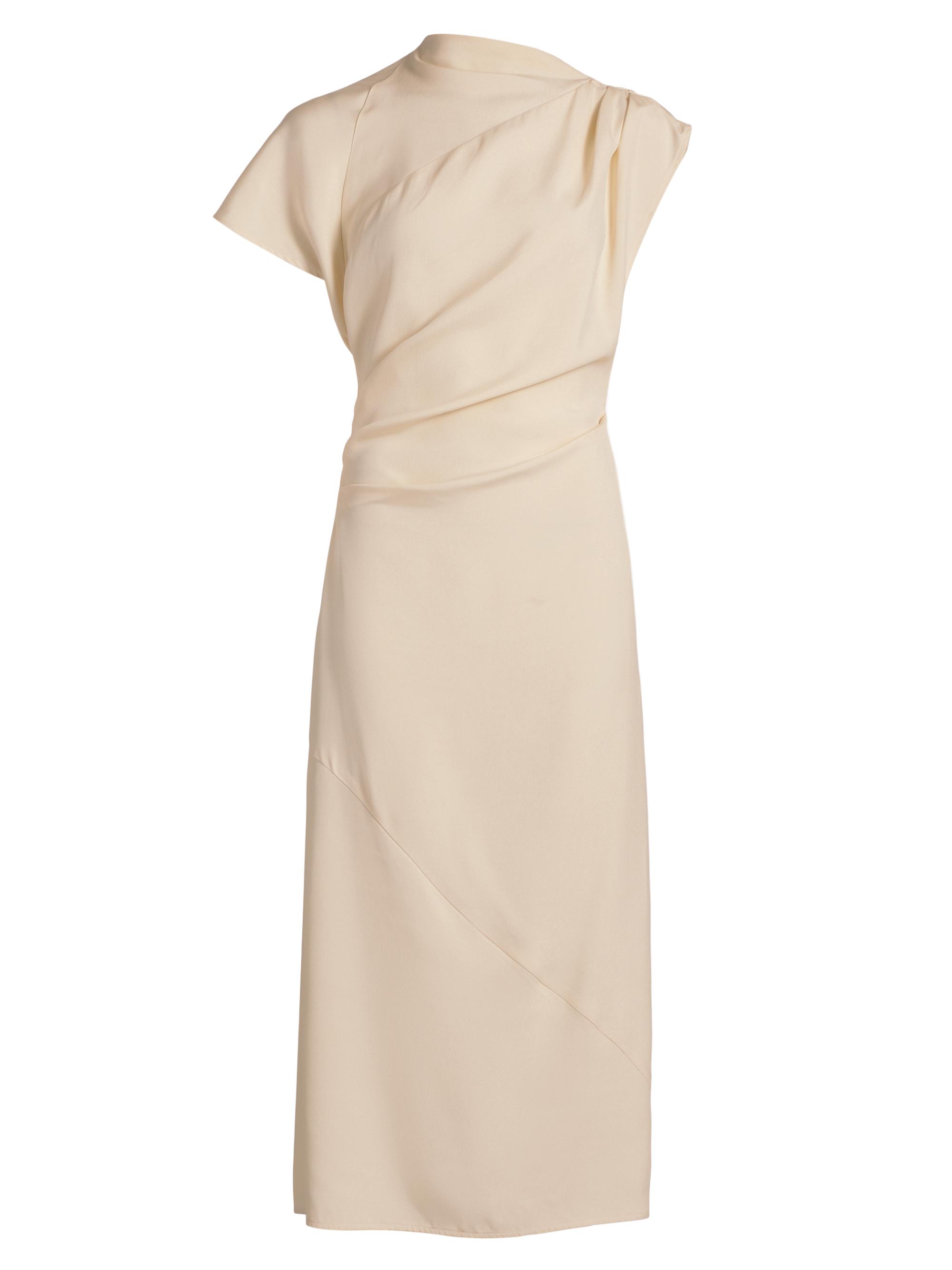 Proenza Schouler Women's Hallie Draped Midi-Dress - Champagne