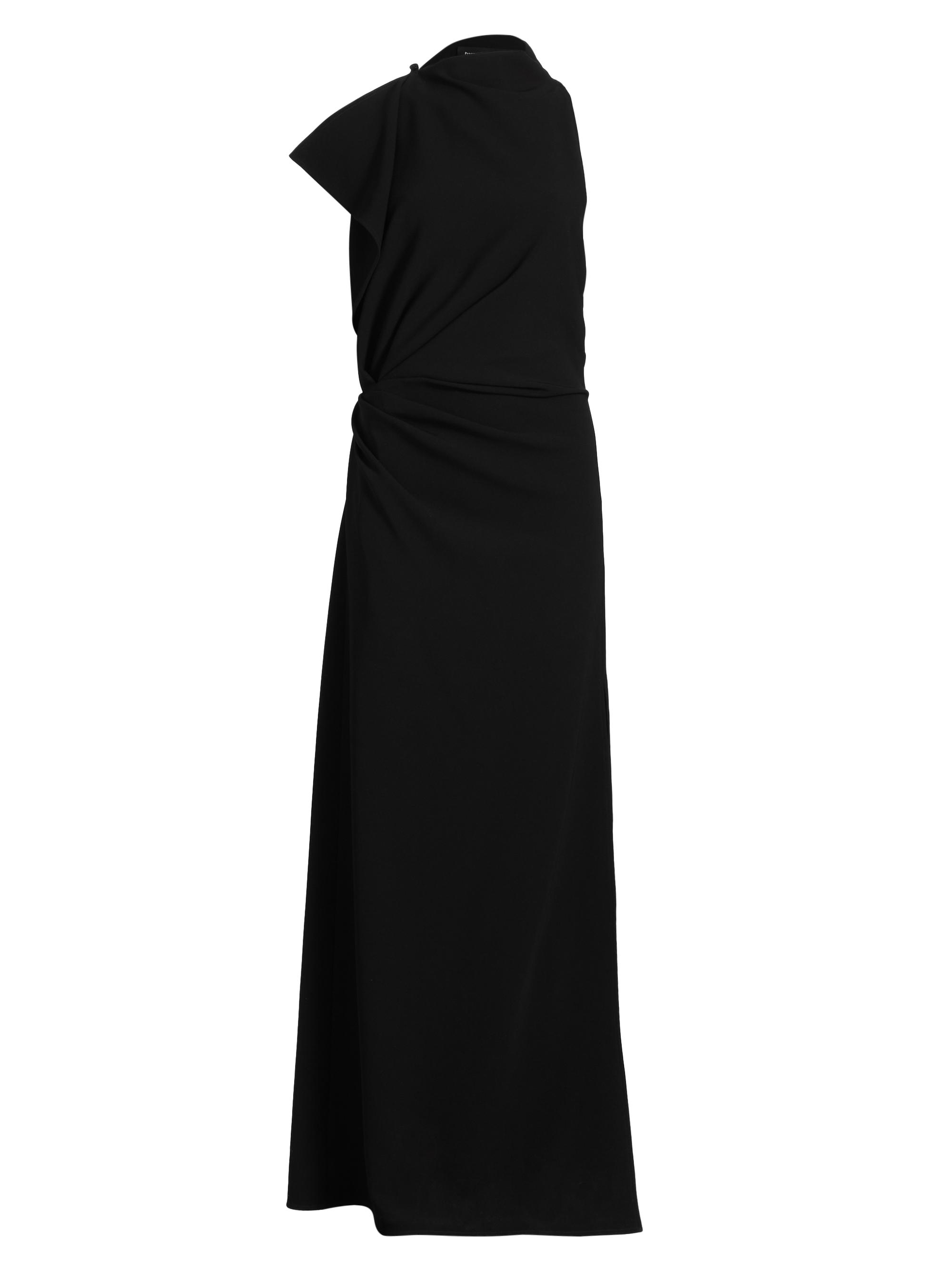 Proenza Schouler Women's Devyn Crêpe Drape Maxi Dress - Black