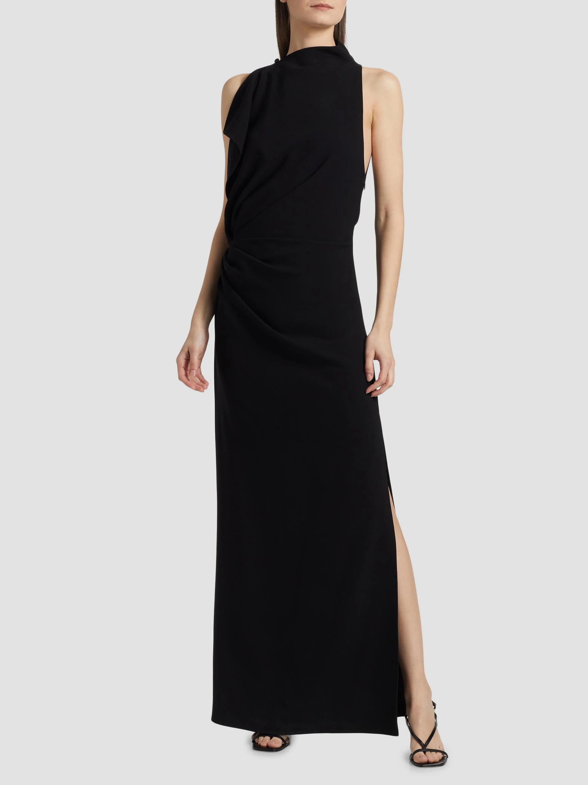 Proenza Schouler Devyn Crêpe Drape Maxi Dress | Saks Fifth Avenue