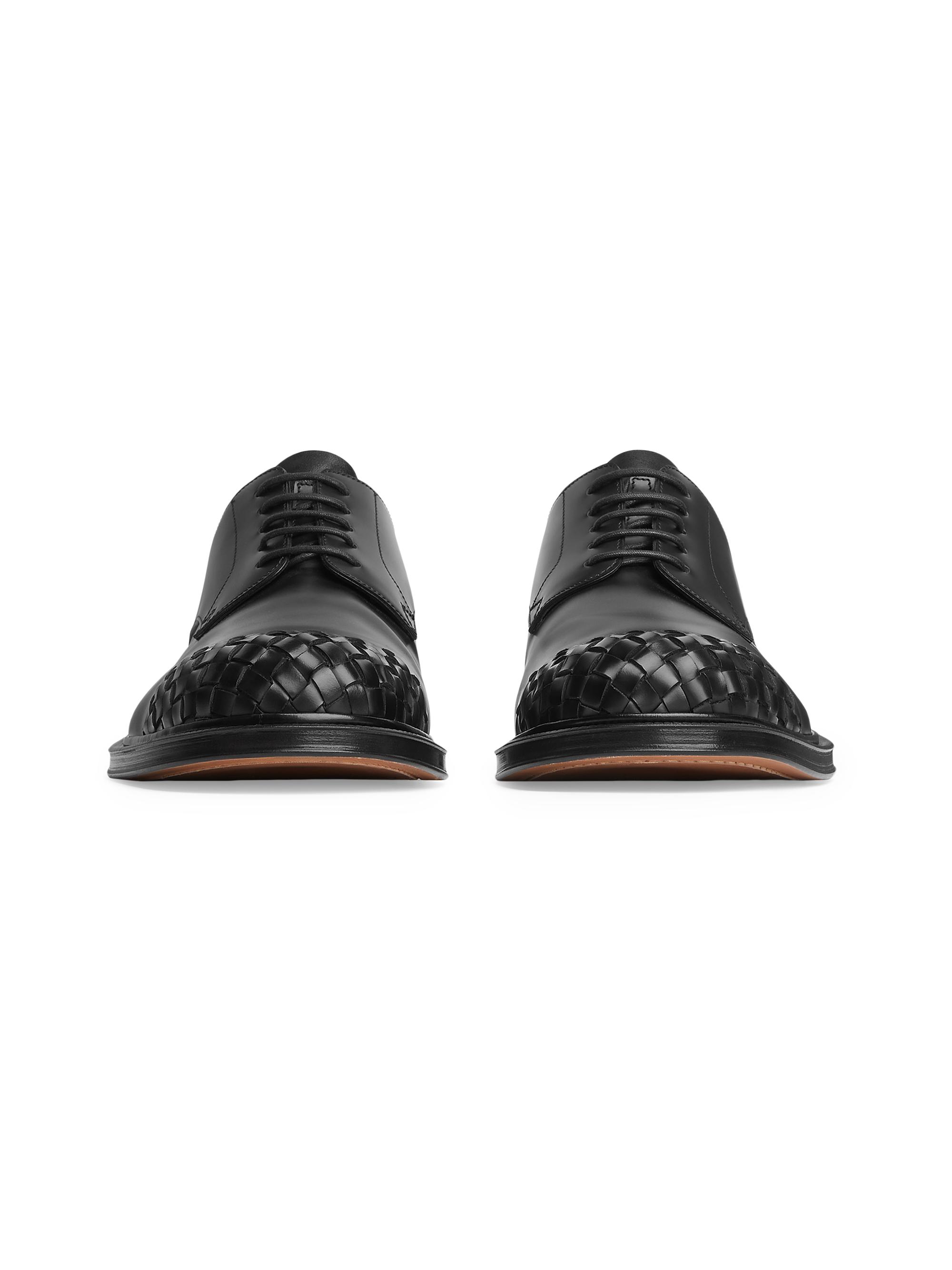 Bottega Veneta James Intrecciato-Toe Leather Shoes | Saks Fifth Avenue