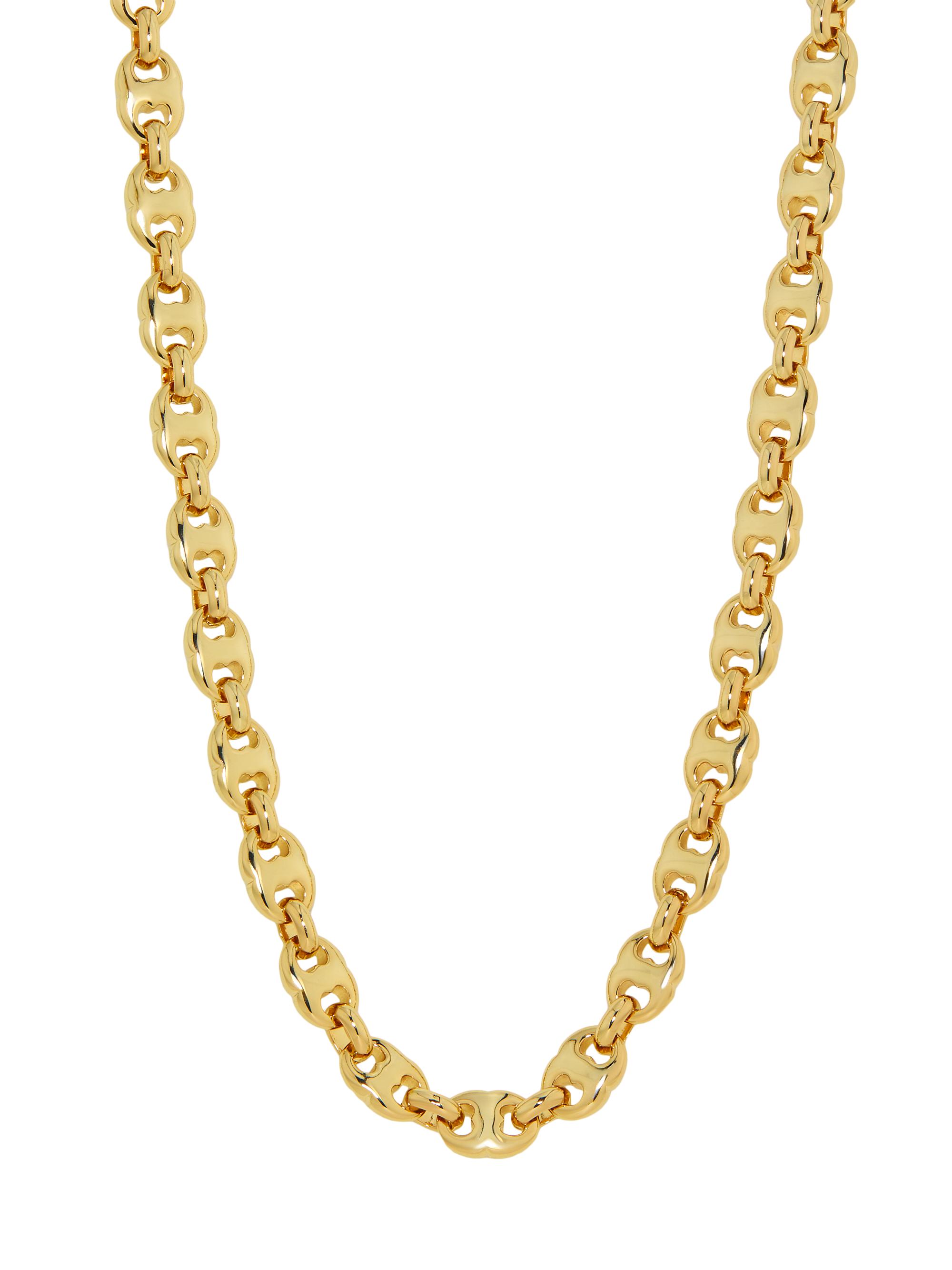 Tory Burch Women's Gemini 18K-Gold-Plated Chain Necklace - Light Brass