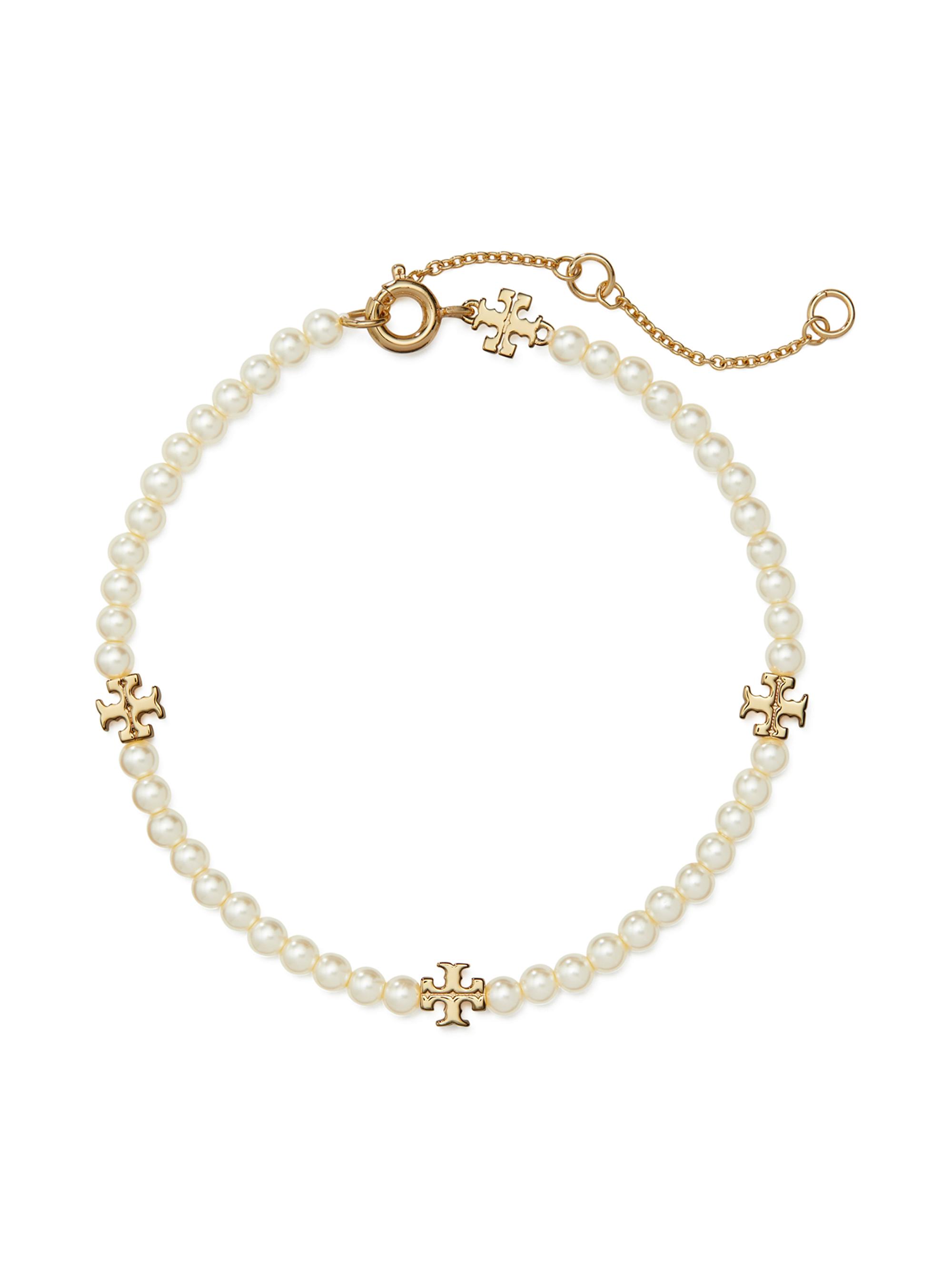Kira 18K-Gold-Plated Logo Chain Bracelet
