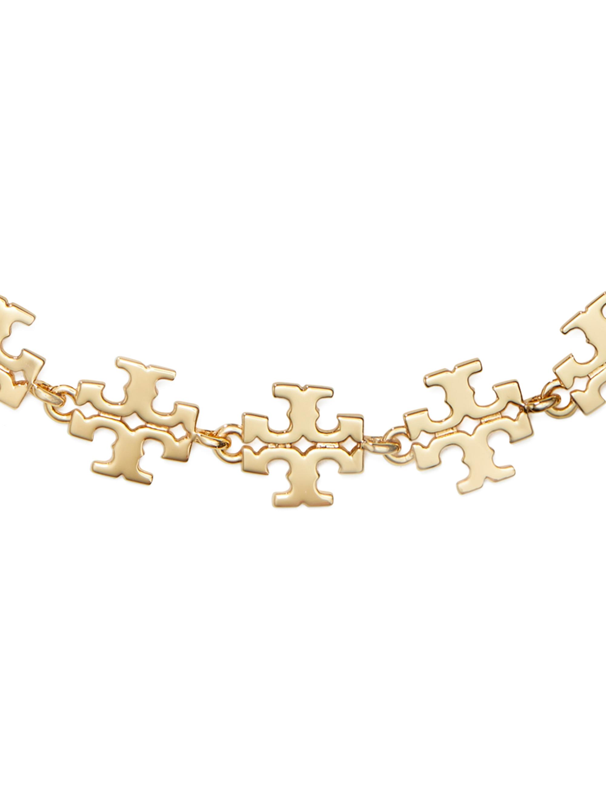 Kira 18K-Gold-Plated Logo Chain Bracelet