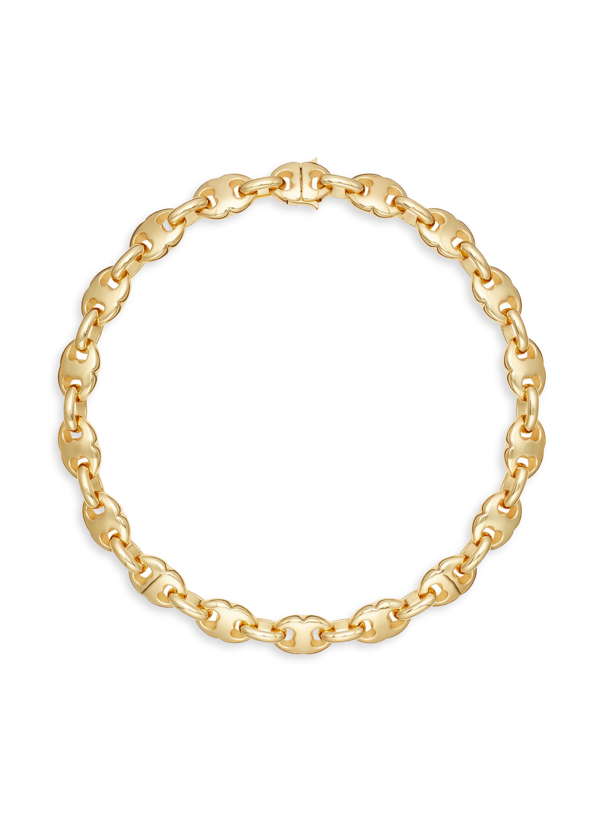 Tory Burch Women's Gemini 18K-Gold-Plated Chain Necklace - Light Brass