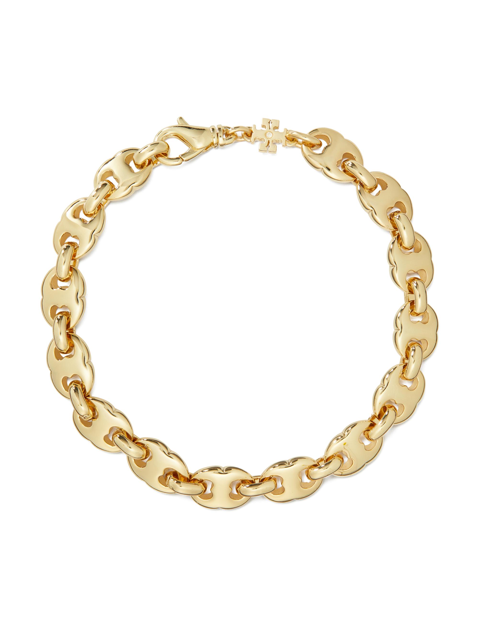 Kira 18K-Gold-Plated Logo Chain Bracelet