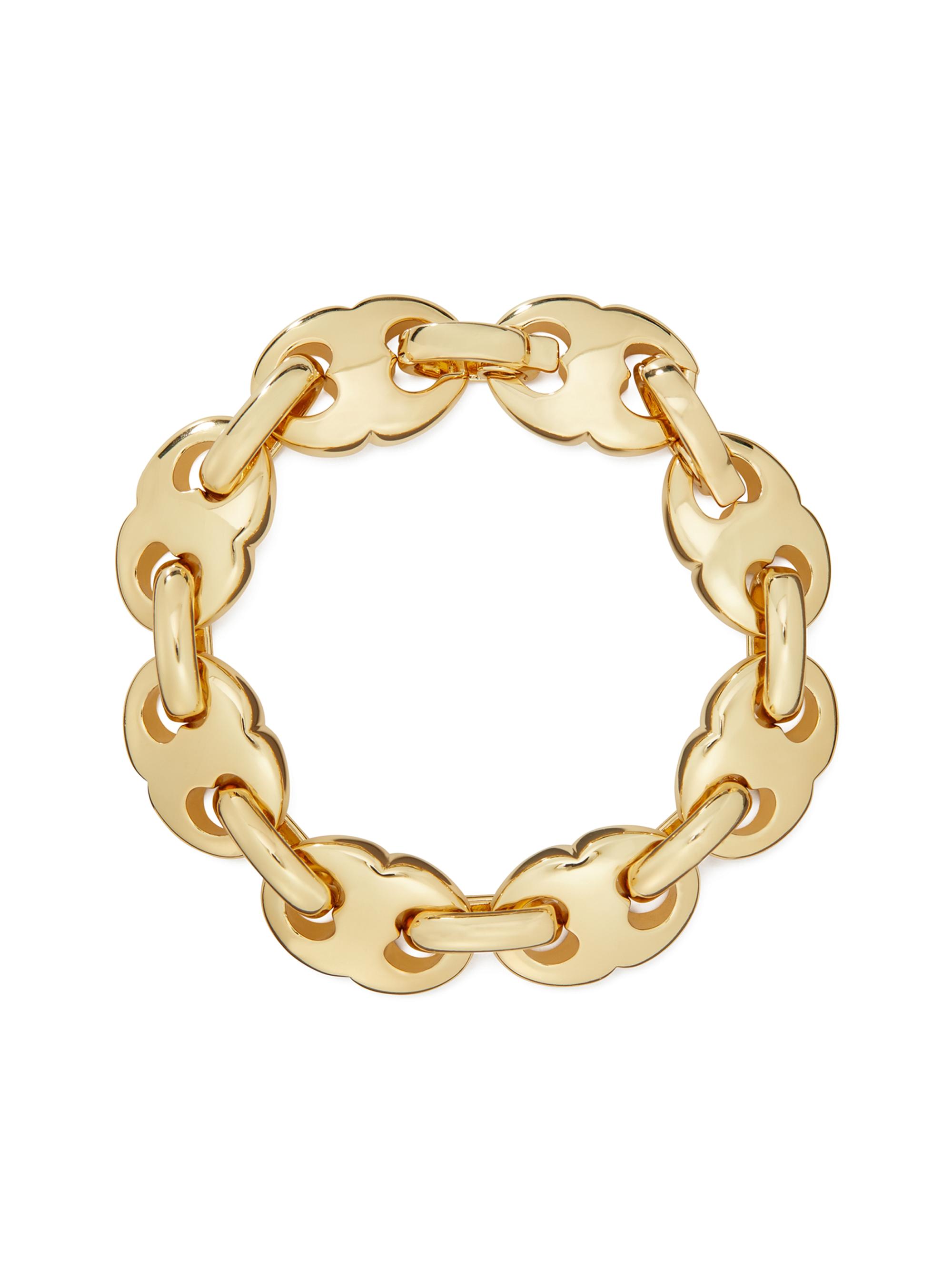 Tory Burch Women's Gemini 18K-Gold-Plated Thick Chain Bracelet - Light Brass