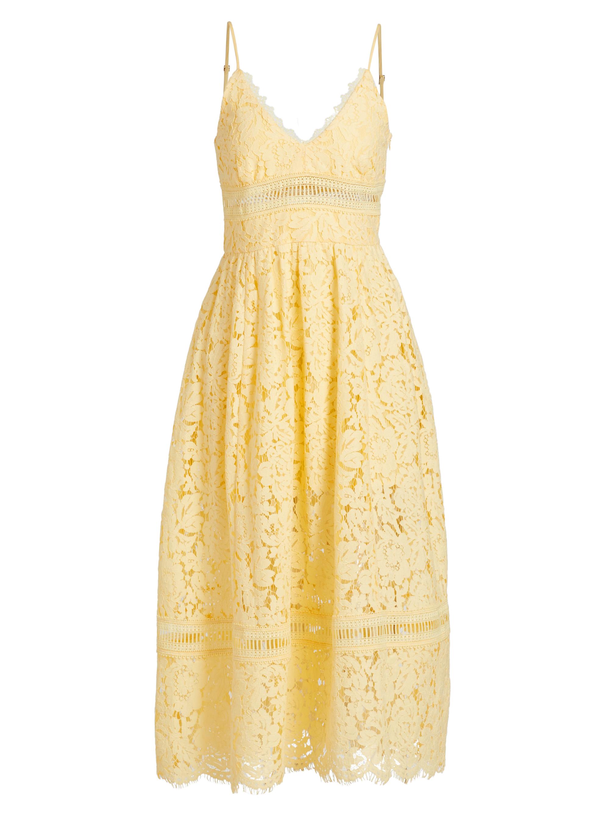 Generation Love Women's Emma Corded Lace Midi-Dress - Citrine