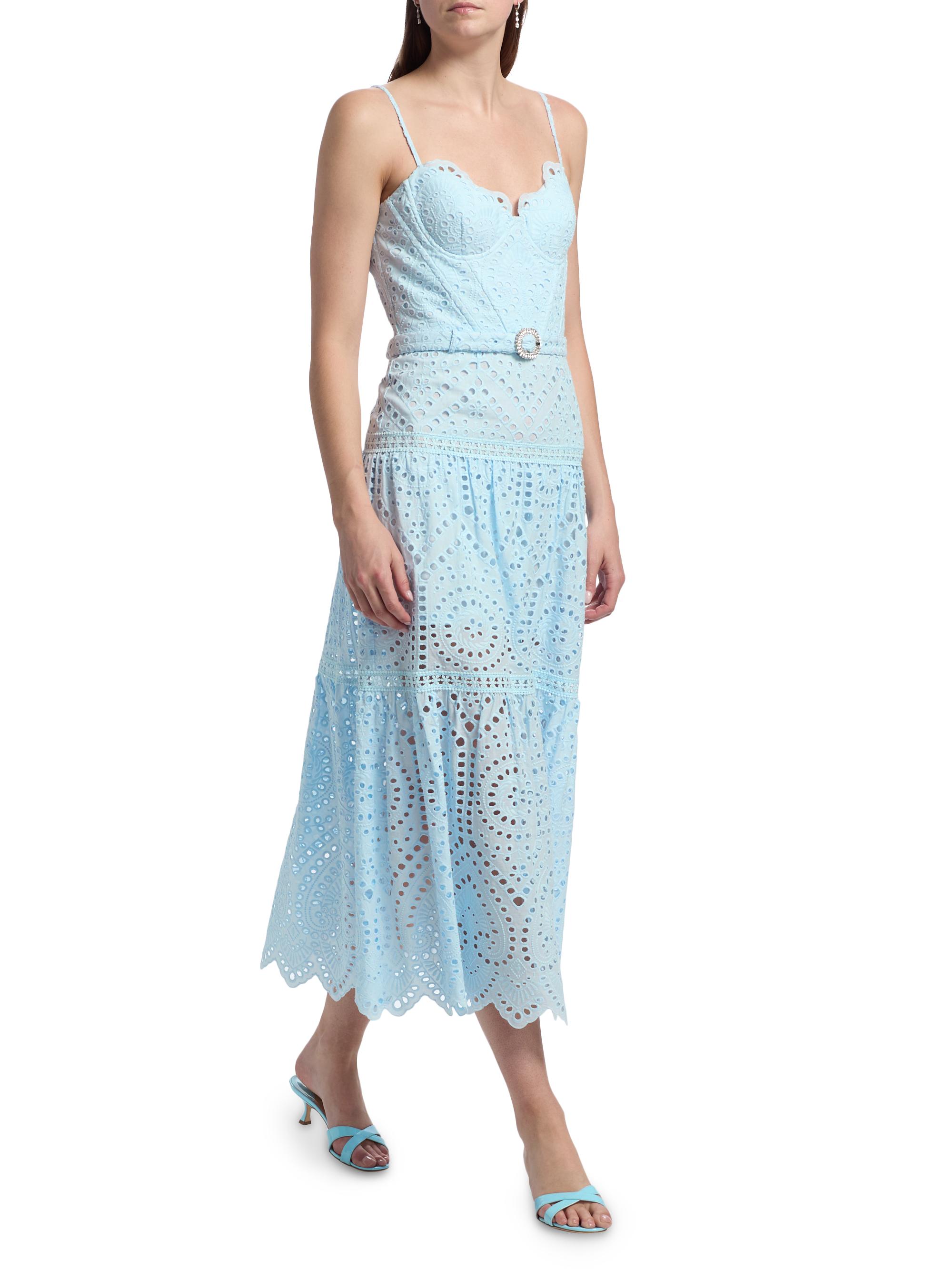 generation love zuria cotton eyelet maxi dress Generation Love Zuria Cotton Eyelet Maxi Dress