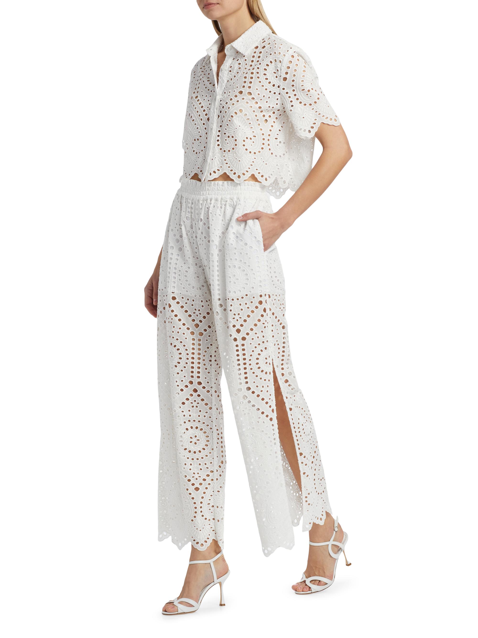 Generation Love Connie Cotton Eyelet Pants | Saks Fifth Avenue