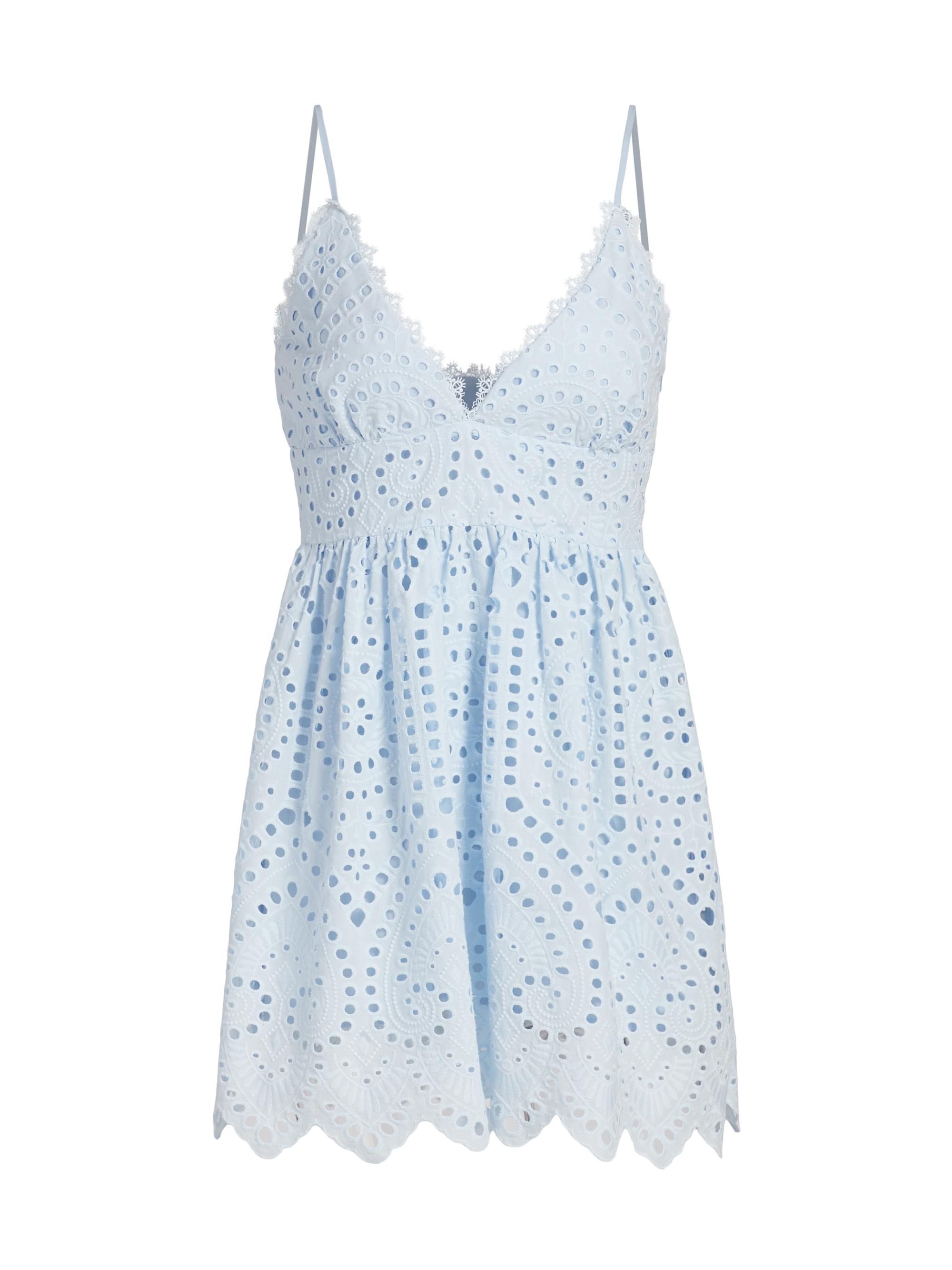 Generation Love Women's Lilia Cotton Eyelet Minidress - Opal