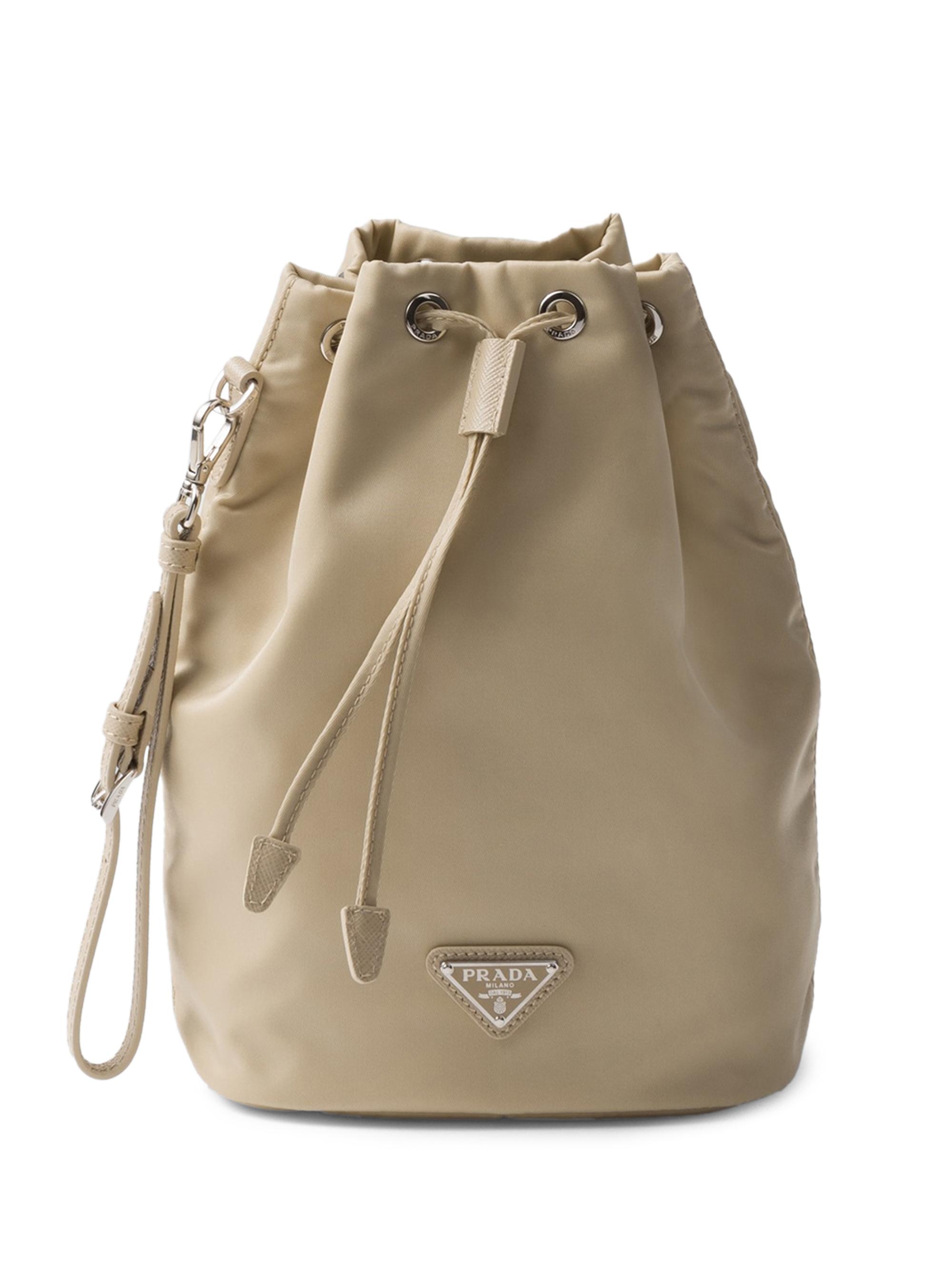 Prada Women's Re-Nylon Bucket Bag Blue