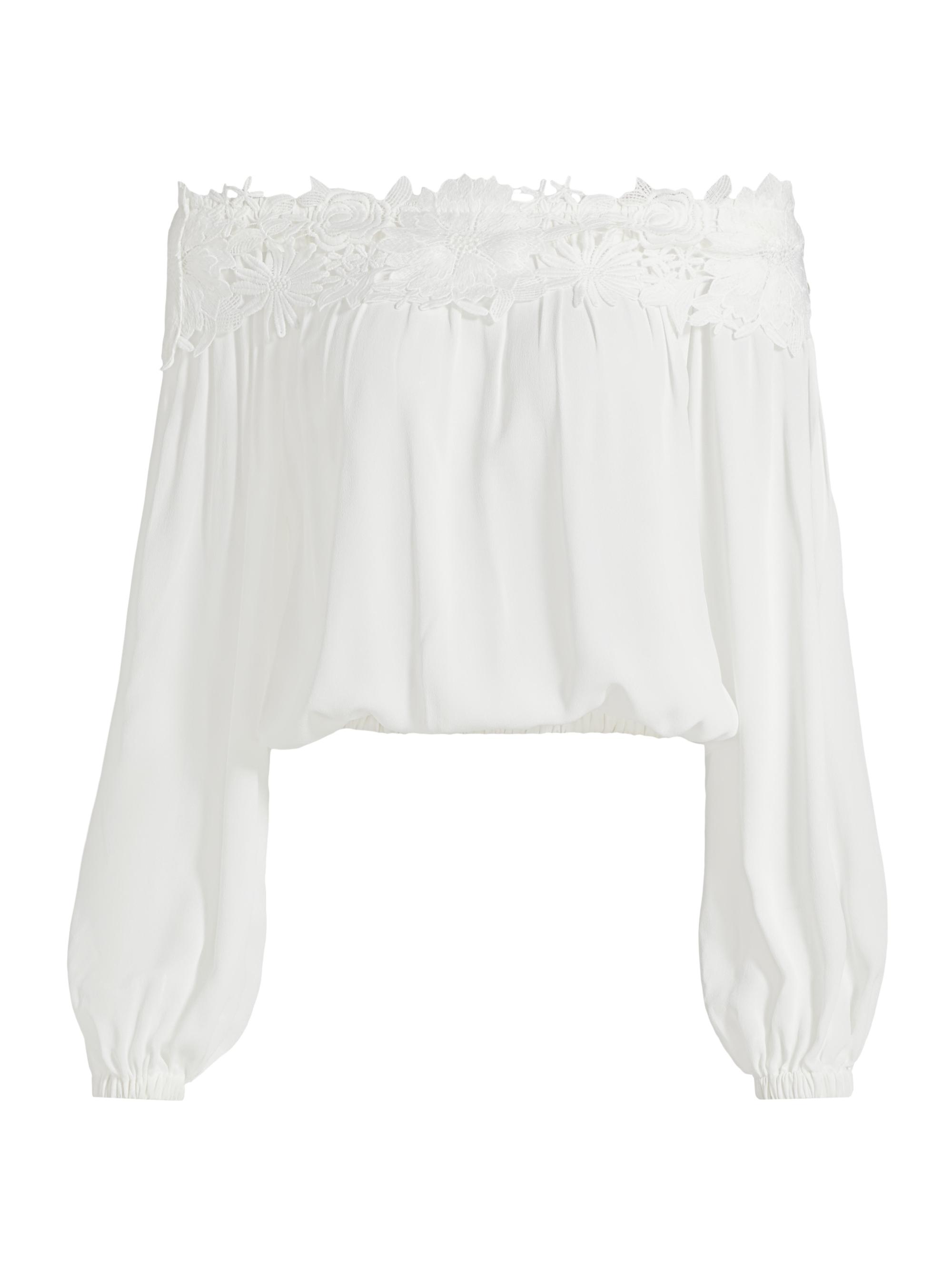 Generation Love Mina Lace Button-Front Top | Saks Fifth Avenue