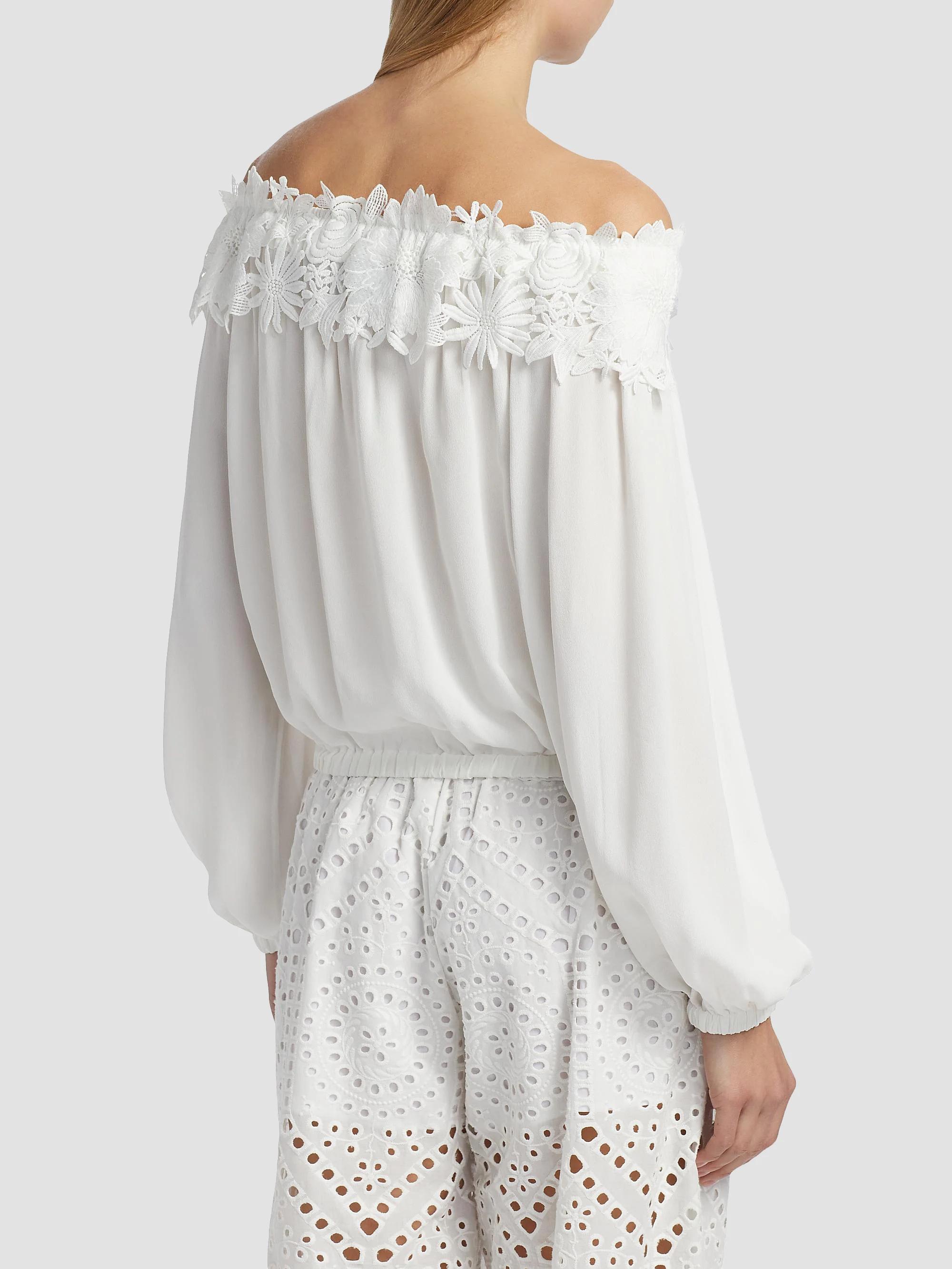 Merla Lace Off-the-Shoulder Blouse — Image 4