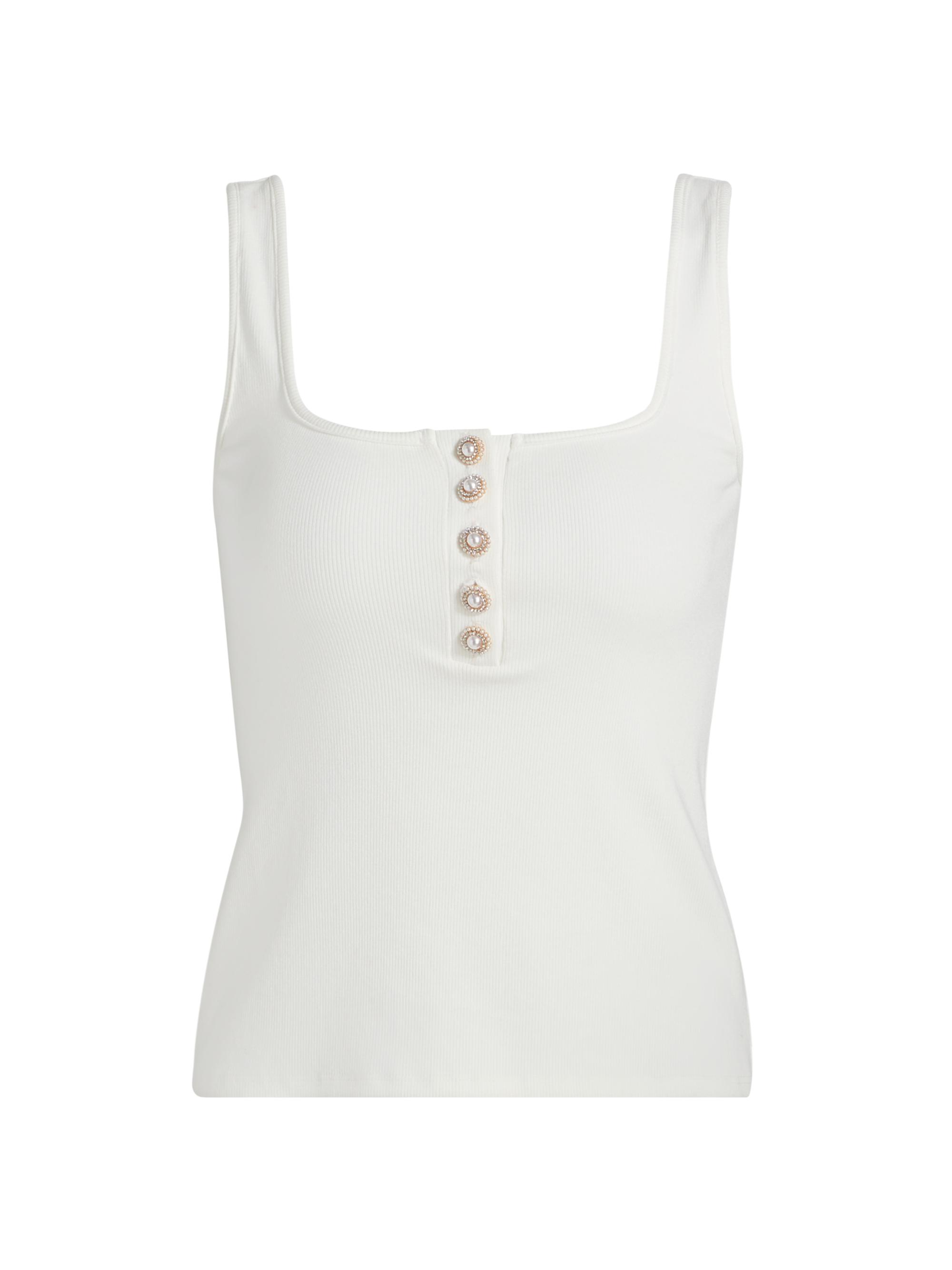 Generation Love Women's Andiamo Ribbed Jersey Tank - White