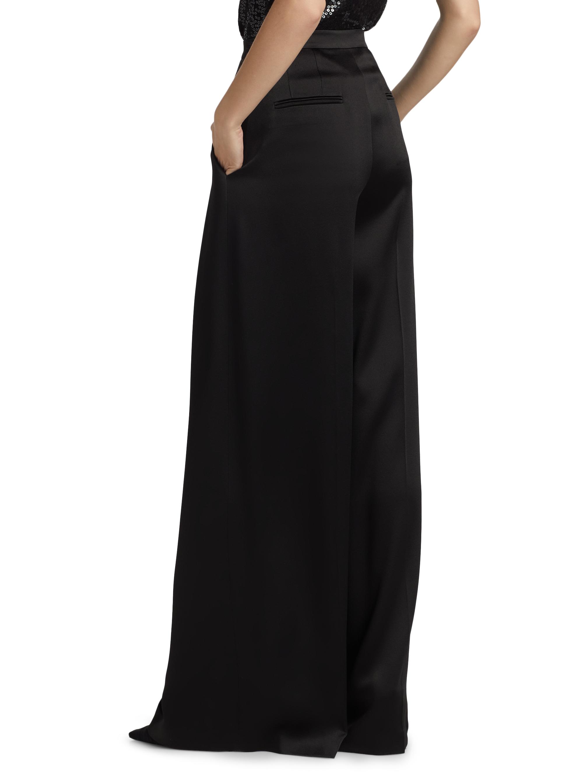 Michael Kors Collection Hammered Satin High-Rise Palazzo Pants  display picture 1