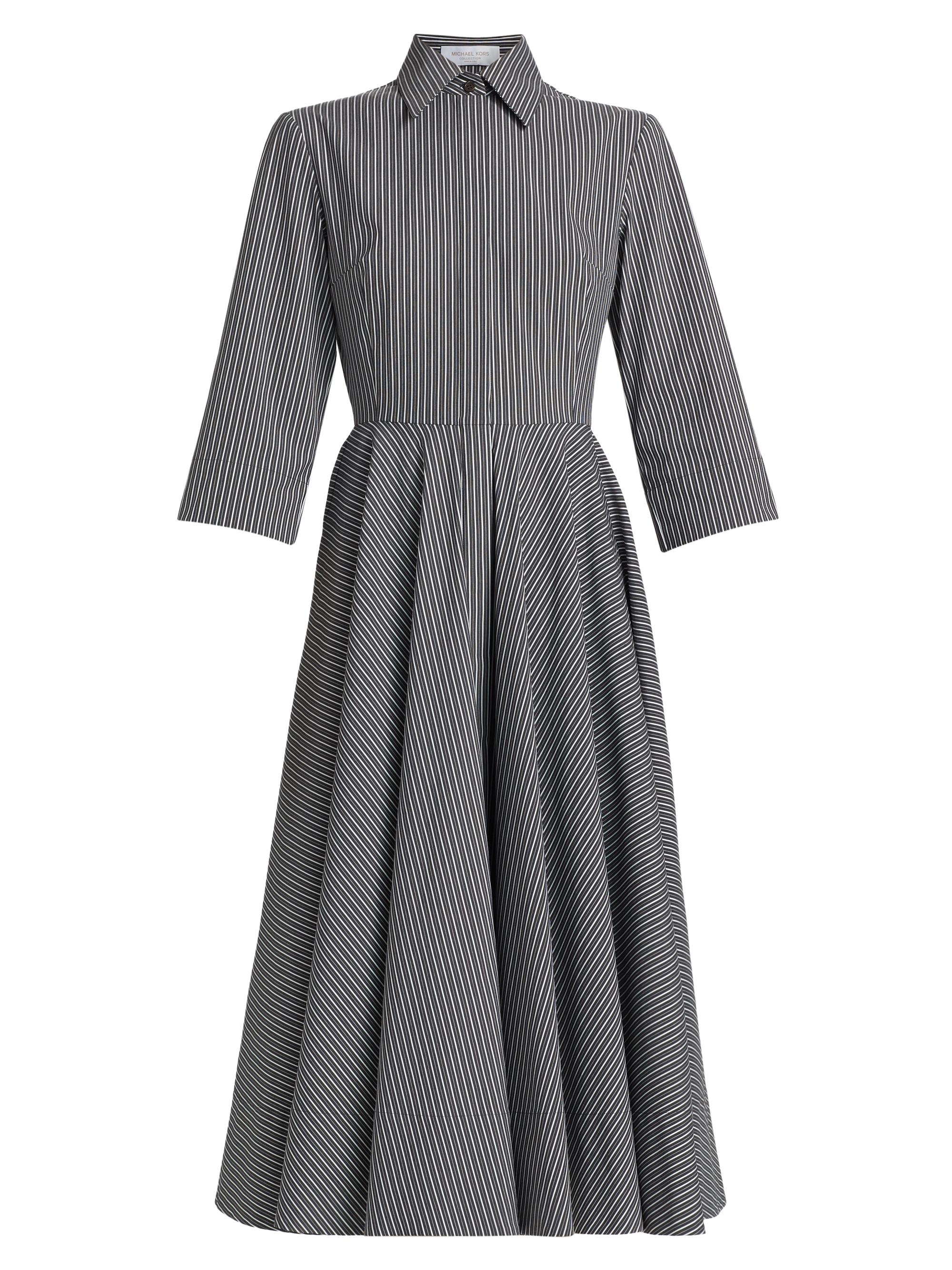 knee length dresses for ladies Michael Michael Kors V-Neck Stretch Belted Midi Dress main image 0