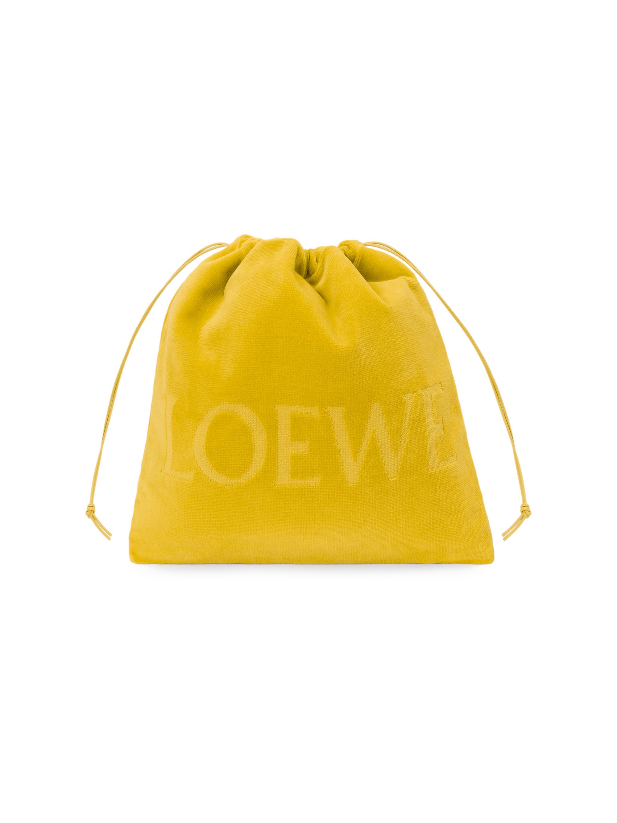 LOEWE Women's  x Paula's Ibiza Logo Drawstring Pouch - Yellow