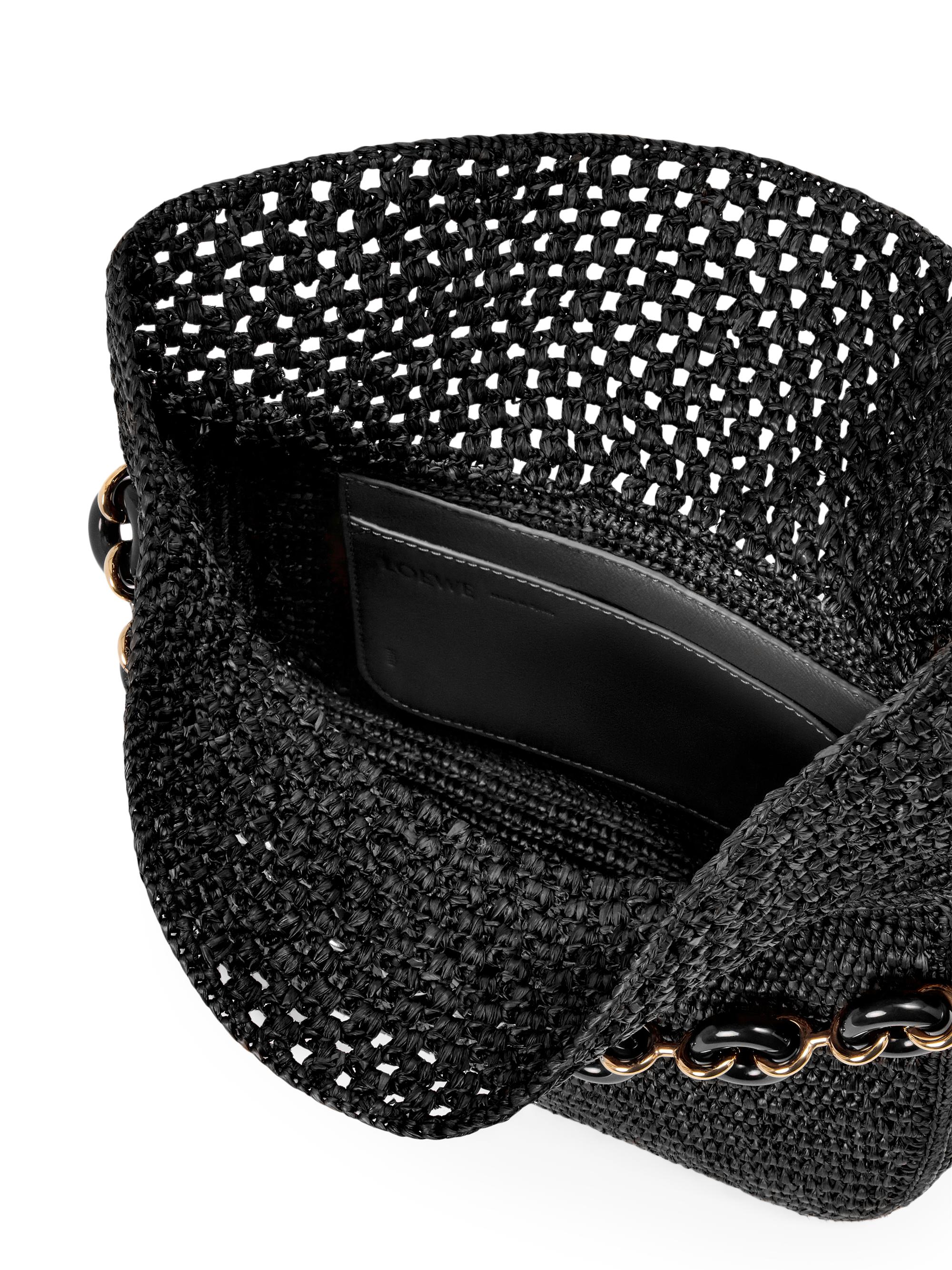 LOEWE LOEWE x Paula's Ibiza Small Ola Raffia & Leather Shoulder