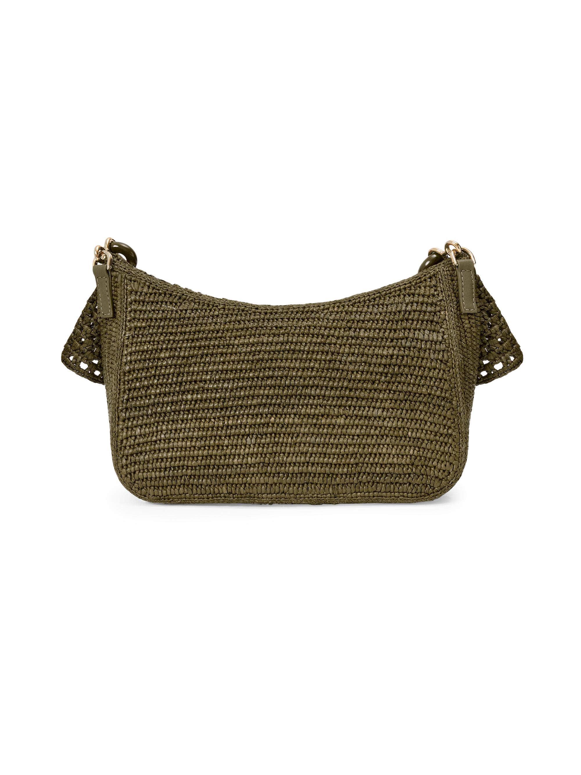 LOEWE LOEWE x Paula's Ibiza Small Ola Raffia & Leather Shoulder