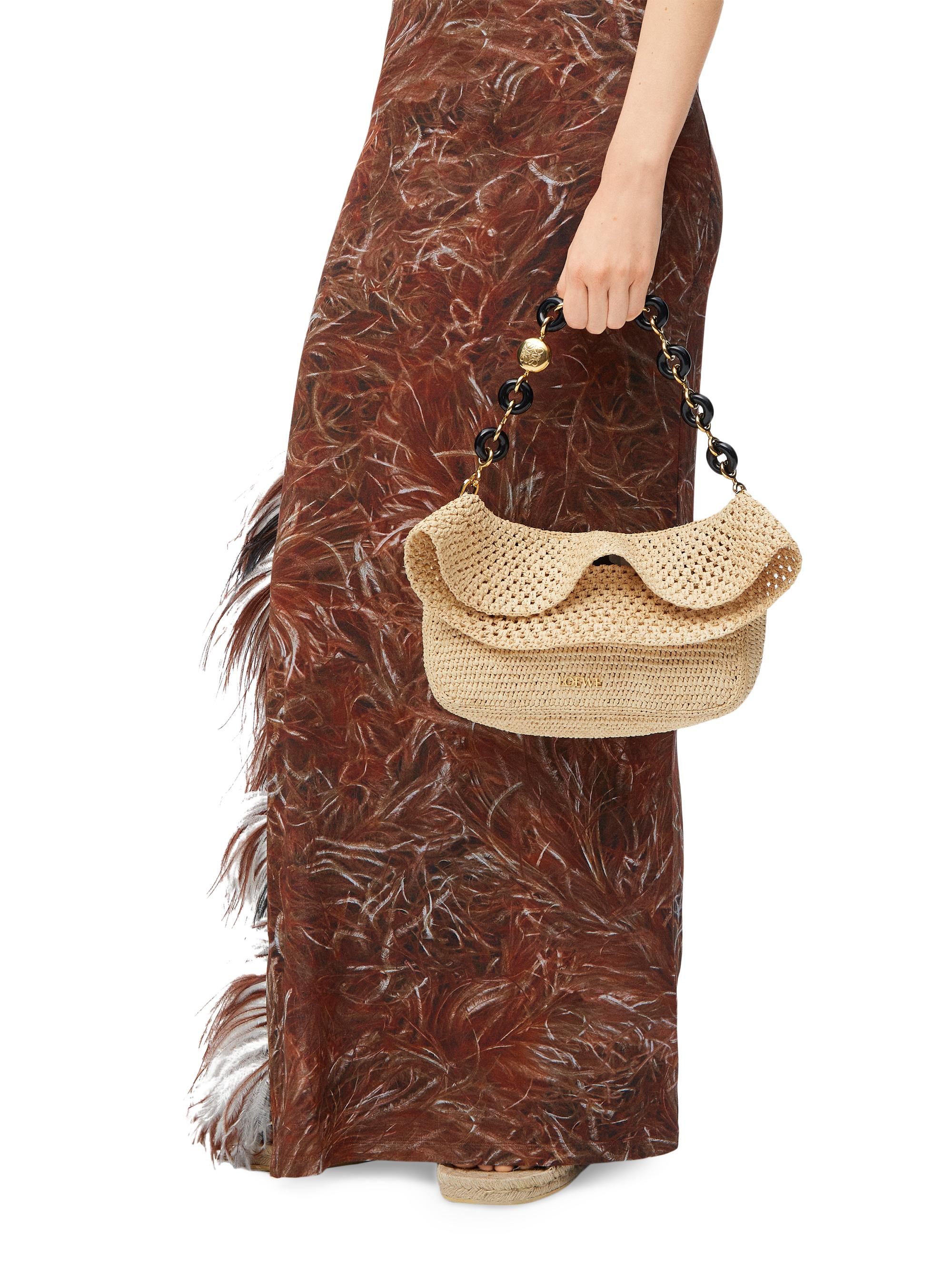LOEWE LOEWE x Paula's Ibiza Small Ola Raffia & Leather