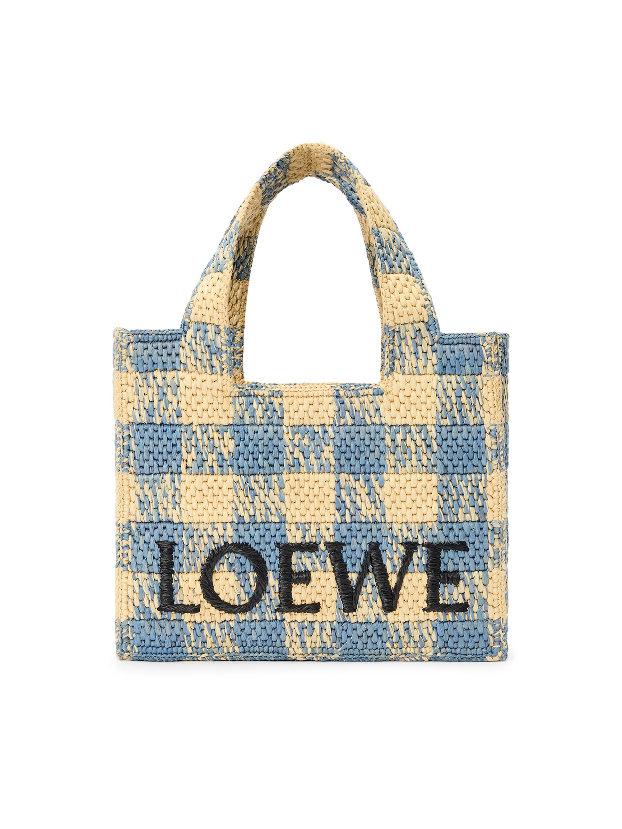LOEWE LOEWE x Paula's Ibiza Font Gingham Tote Bag | Saks Fifth Avenue