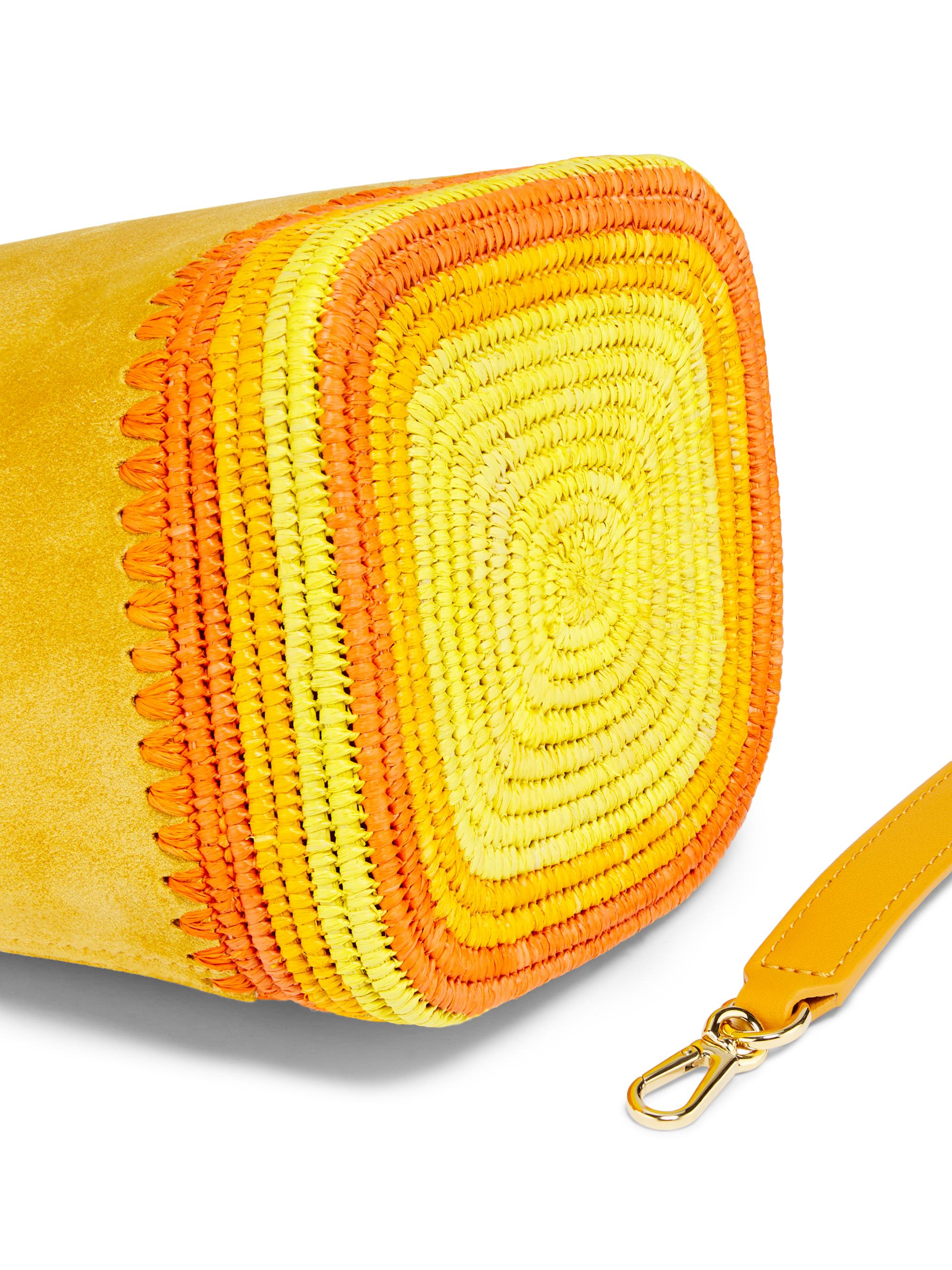 MIRACLE WORKS 阿修羅 9cm イエローバック LOEWE LOEWE x Paula's Ibiza Mini Pebble Suede & Raffia Bucket Bag