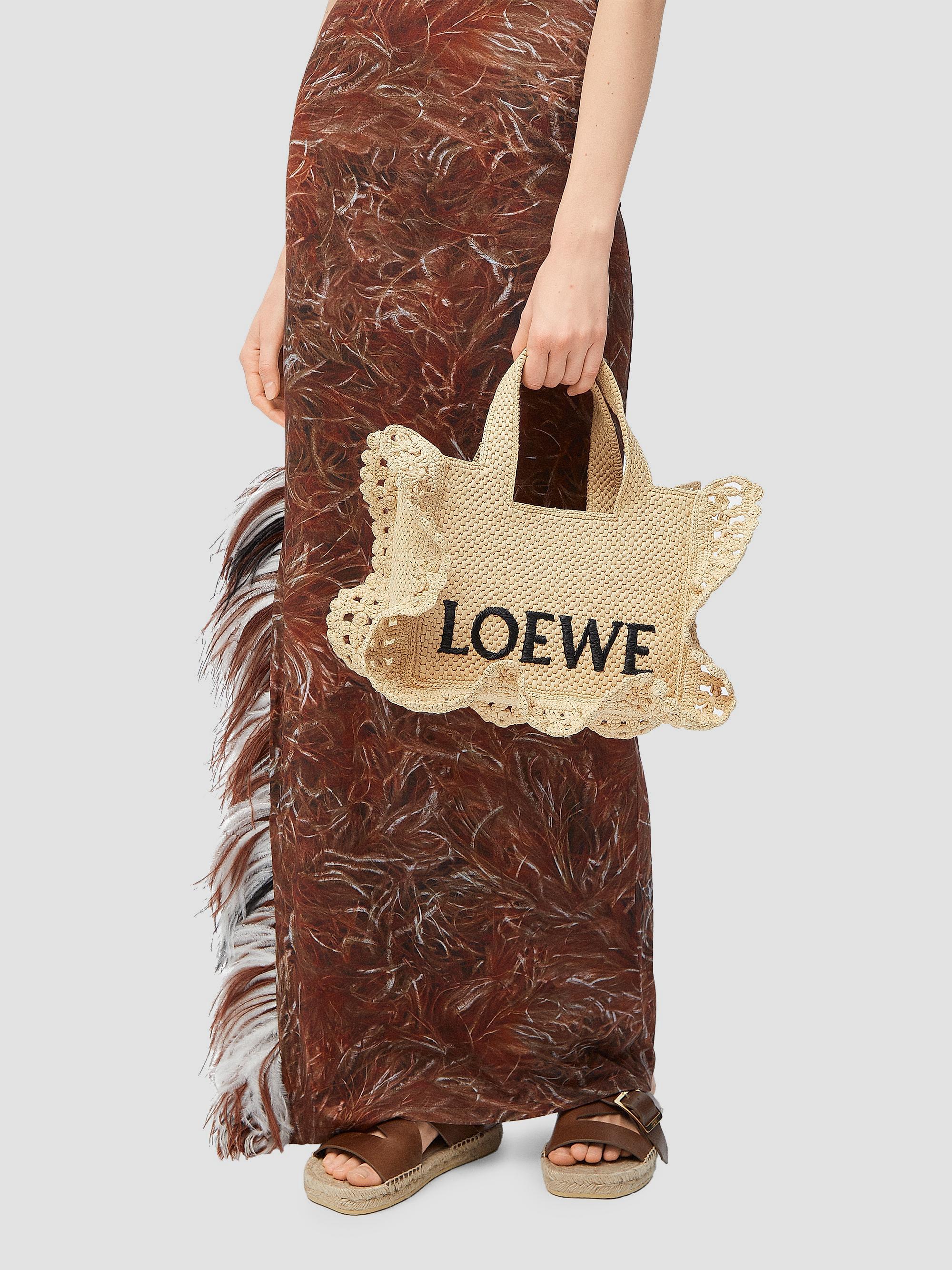 LOEWE LOEWE x Paula's Ibiza Font Raffia Tote Bag | Saks Fifth Avenue
