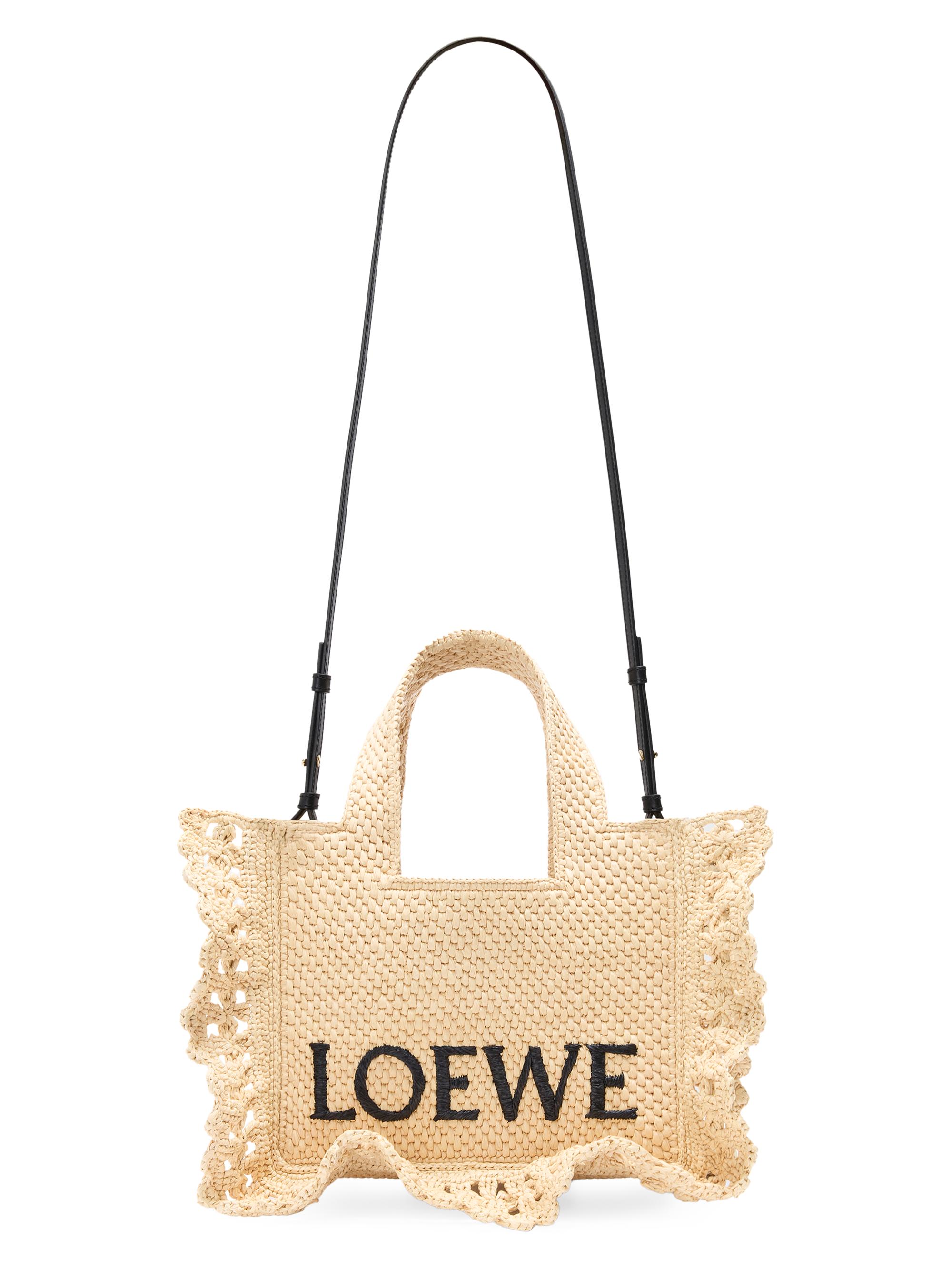 LOEWE LOEWE x Paula's Ibiza Font Raffia Tote Bag | Saks