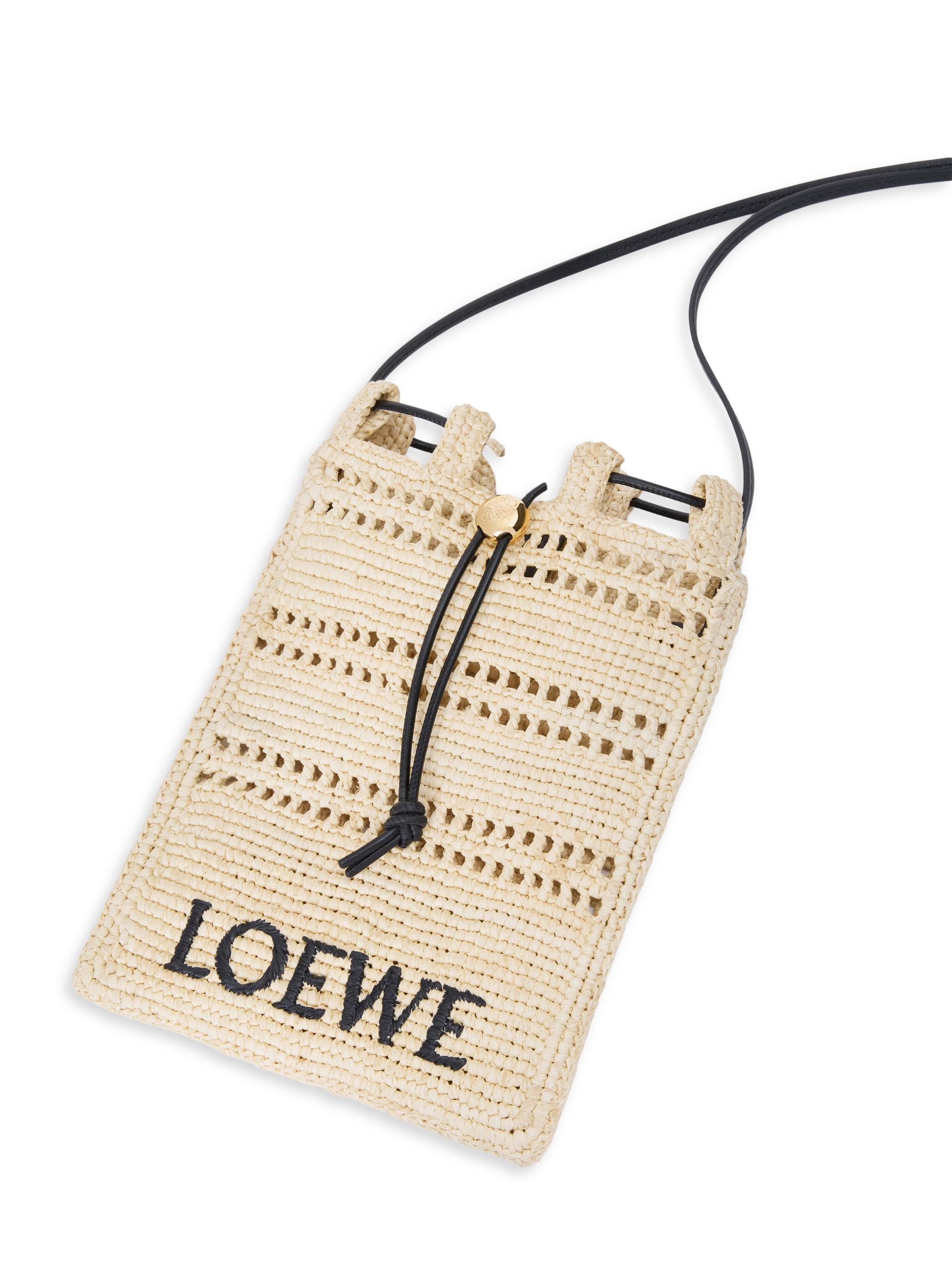 LOEWE LOEWE x Paula's Ibiza Raffia Crossbody Bag | Saks Fifth Avenue