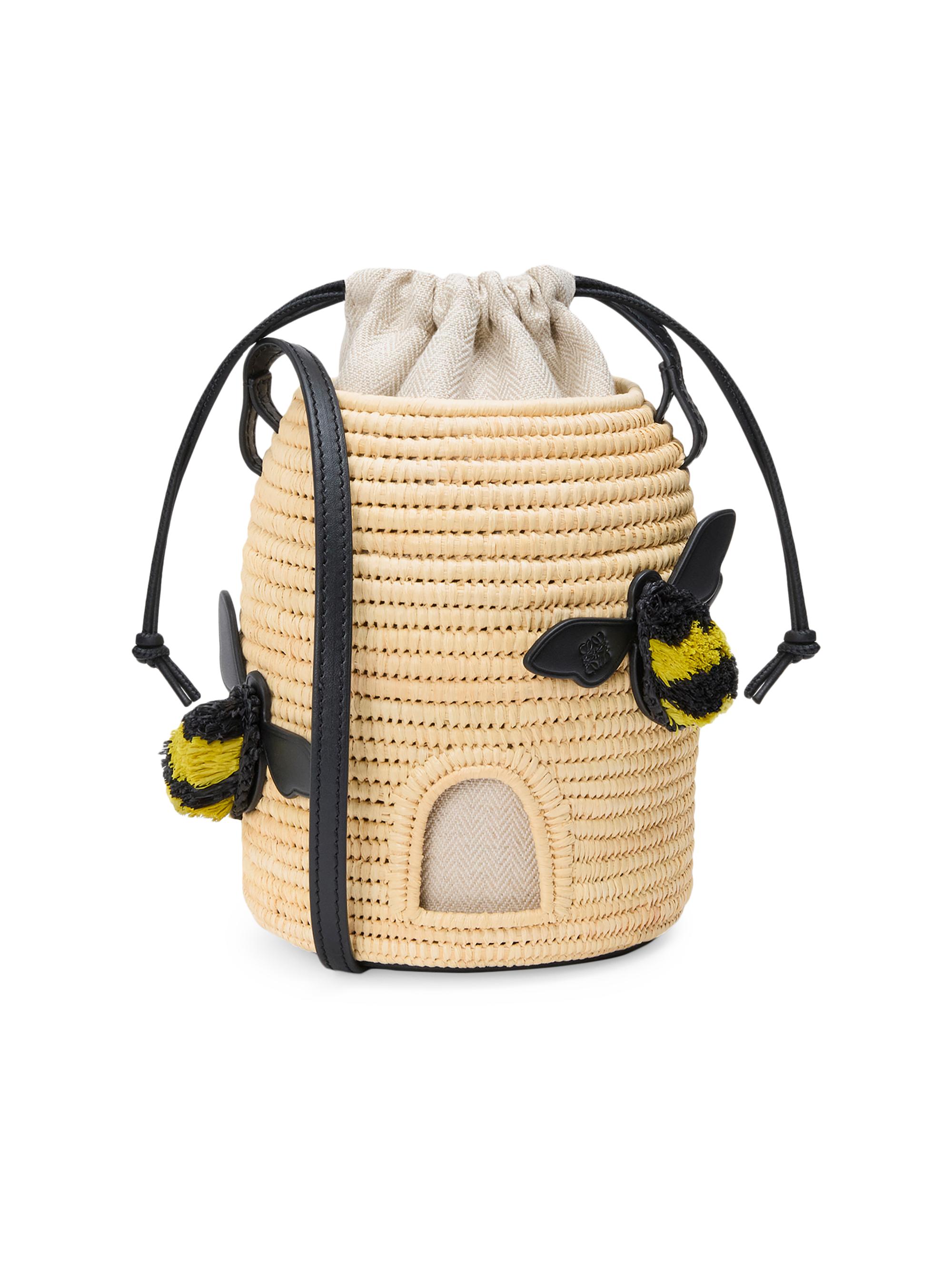 LOEWE LOEWE x Paula's Ibiza Beehive Raffia Bucket Bag | Saks Fifth