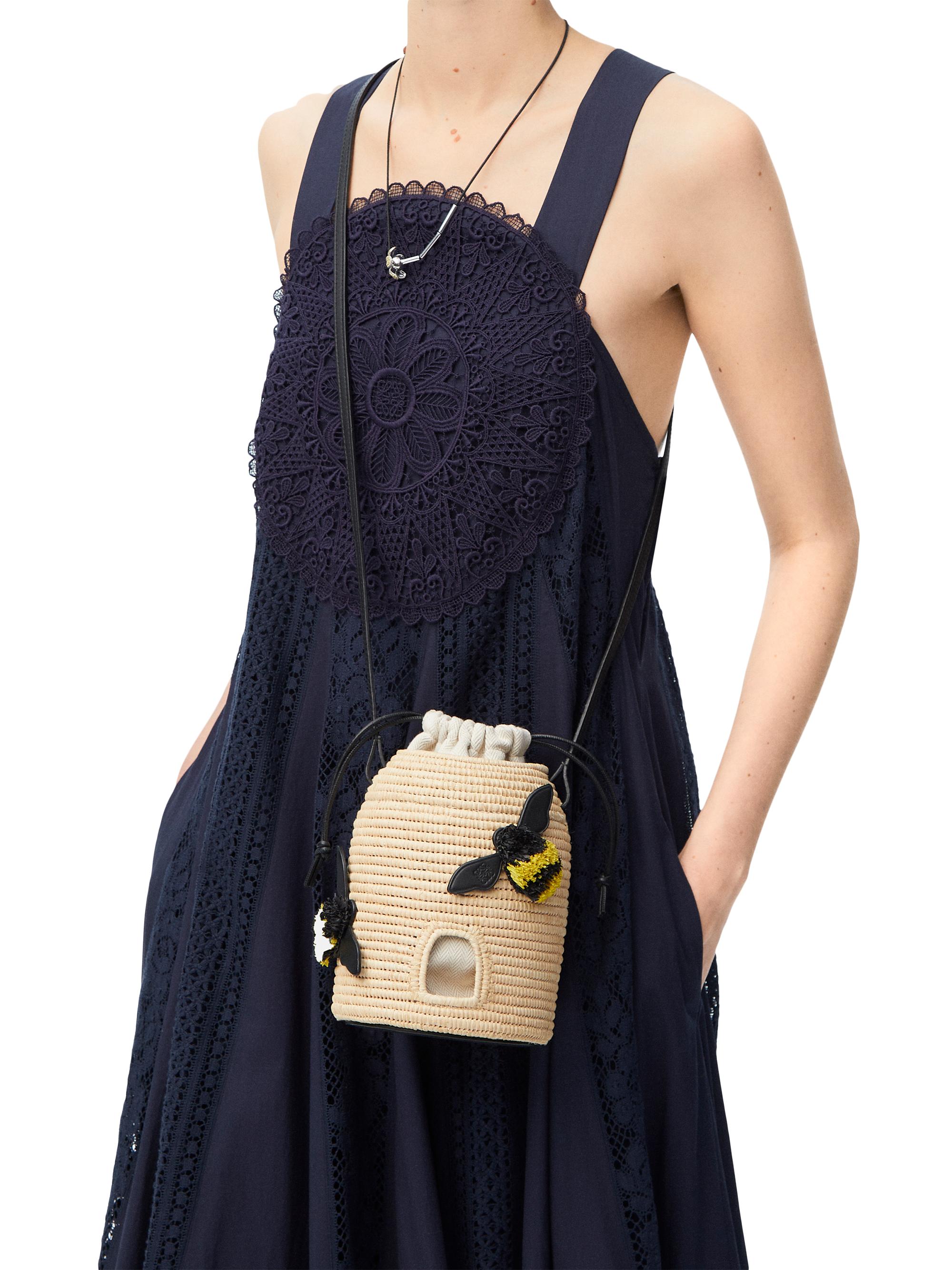 LOEWE LOEWE x Paula's Ibiza Beehive Raffia Bucket Bag | Saks Fifth