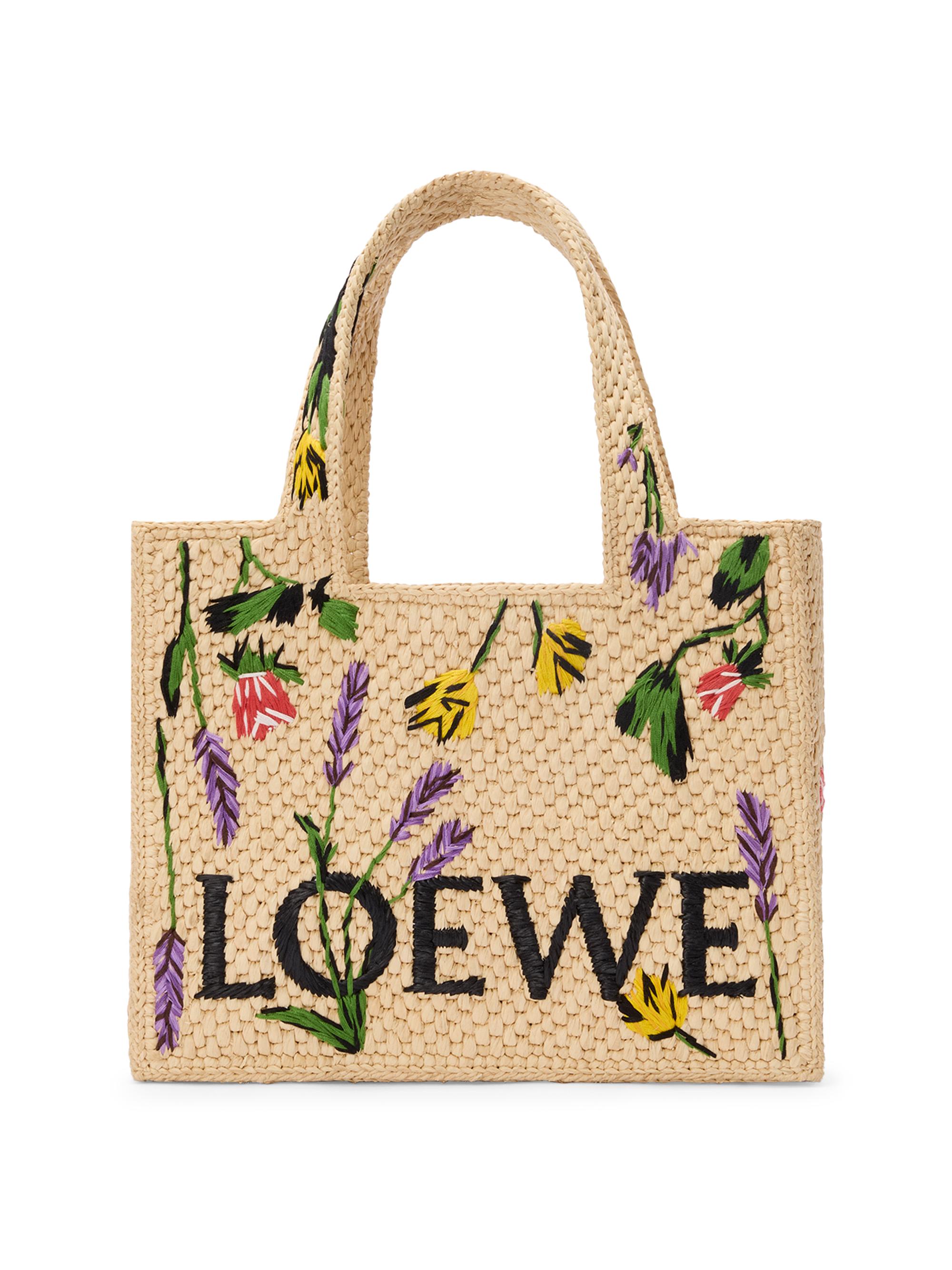 LOEWE LOEWE x Paula's Ibiza Font Floral Raffia Tote Bag | Saks