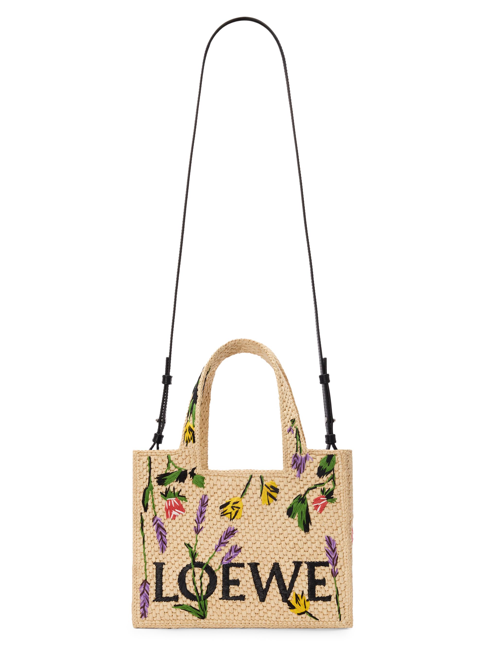 LOEWE LOEWE x Paula's Ibiza Font Floral Raffia Tote Bag