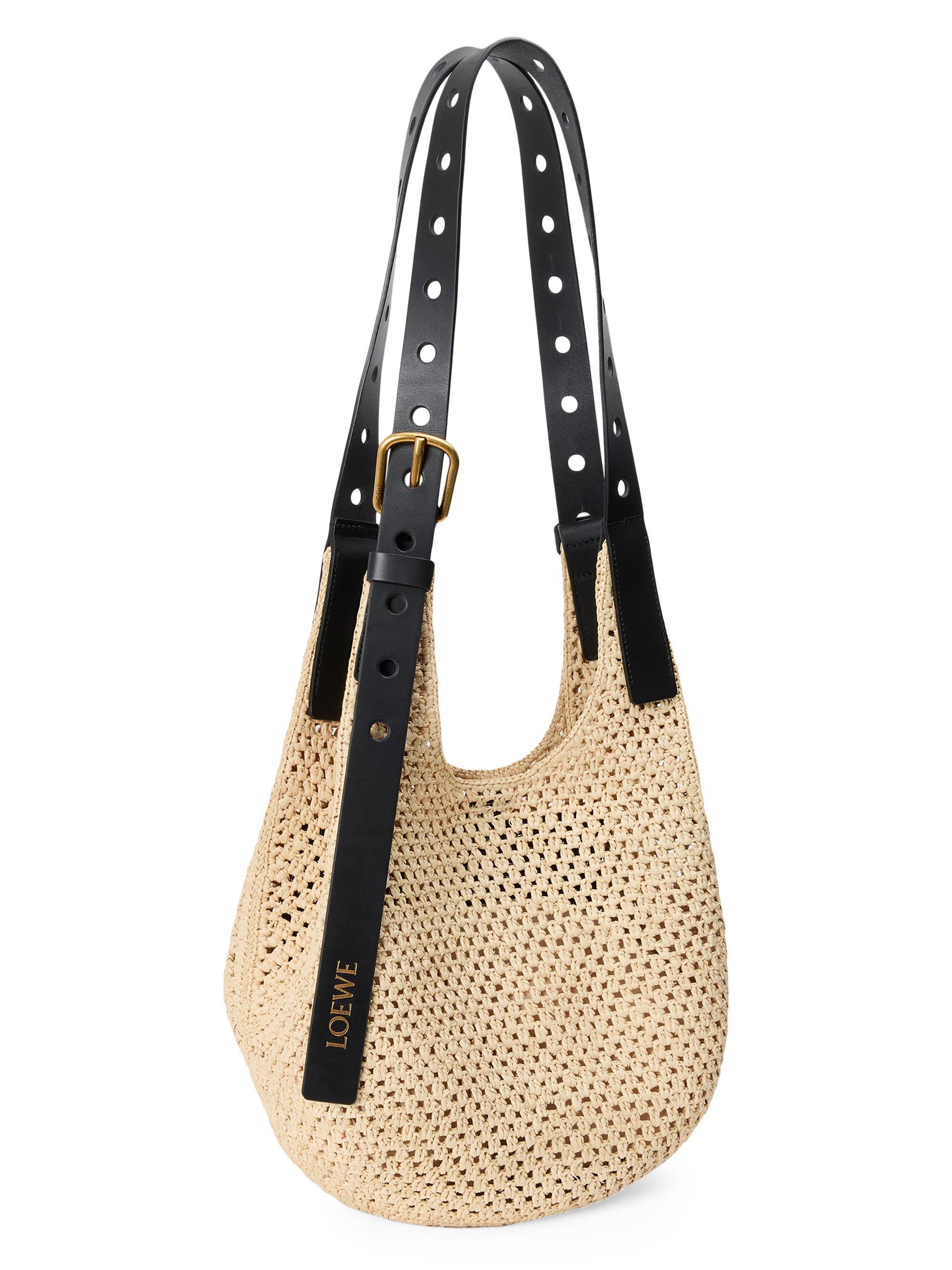 LOEWE LOEWE x Paula's Ibiza Small Punch Hole Raffia Hobo Bag