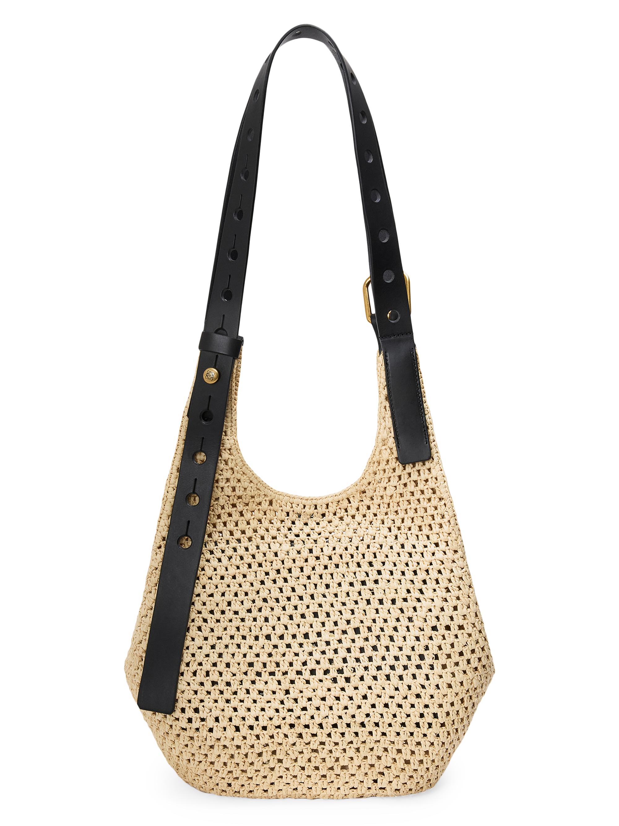LOEWE LOEWE x Paula's Ibiza Small Punch Hole Raffia Hobo Bag