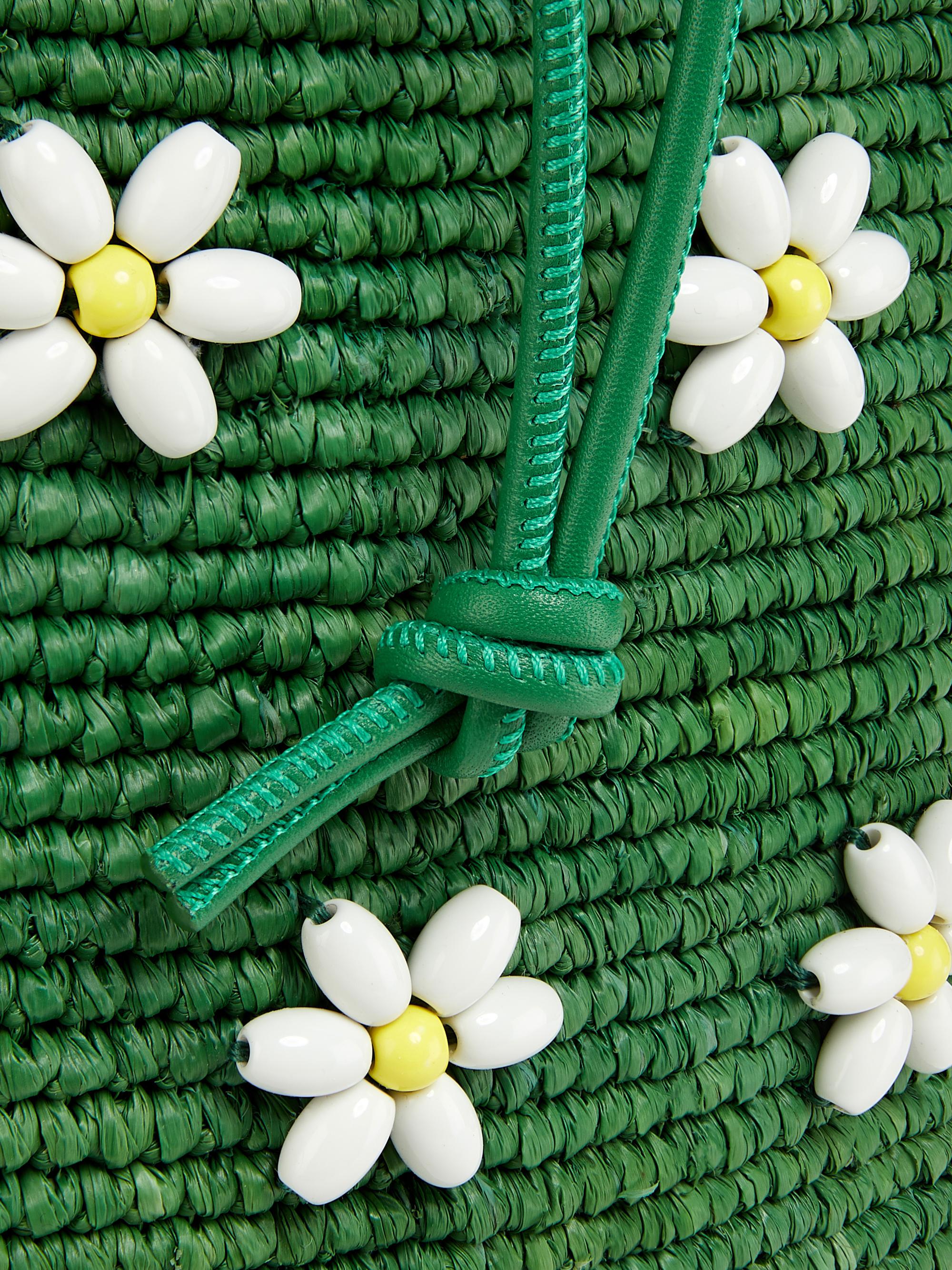 LOEWE LOEWE x Paula's Ibiza Floral-Beaded Raffia Crossbody Bag